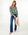 Blauwe jeans, wide leg fit - null - Pieces
