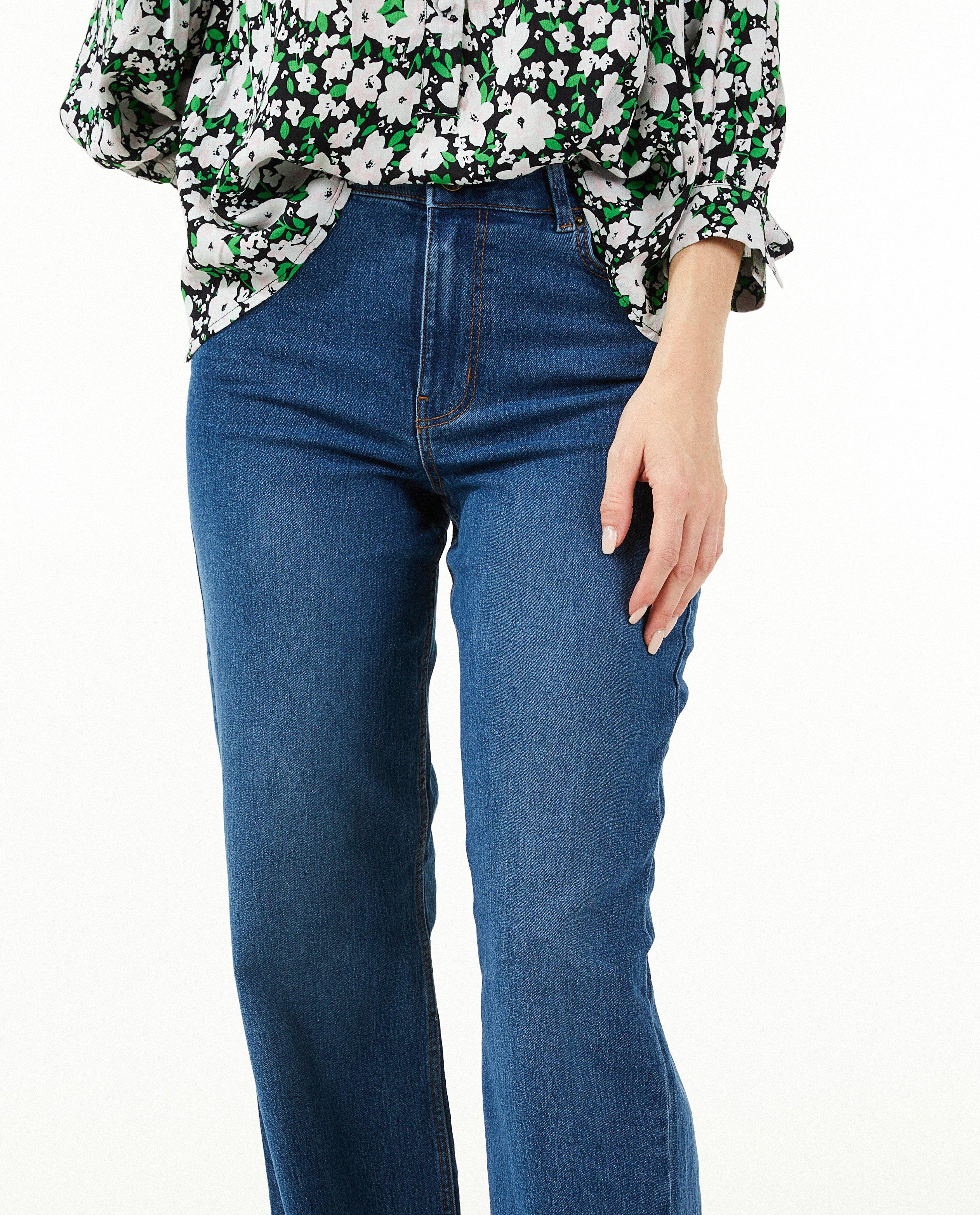 Jeans - Jeans bleu à jambes larges