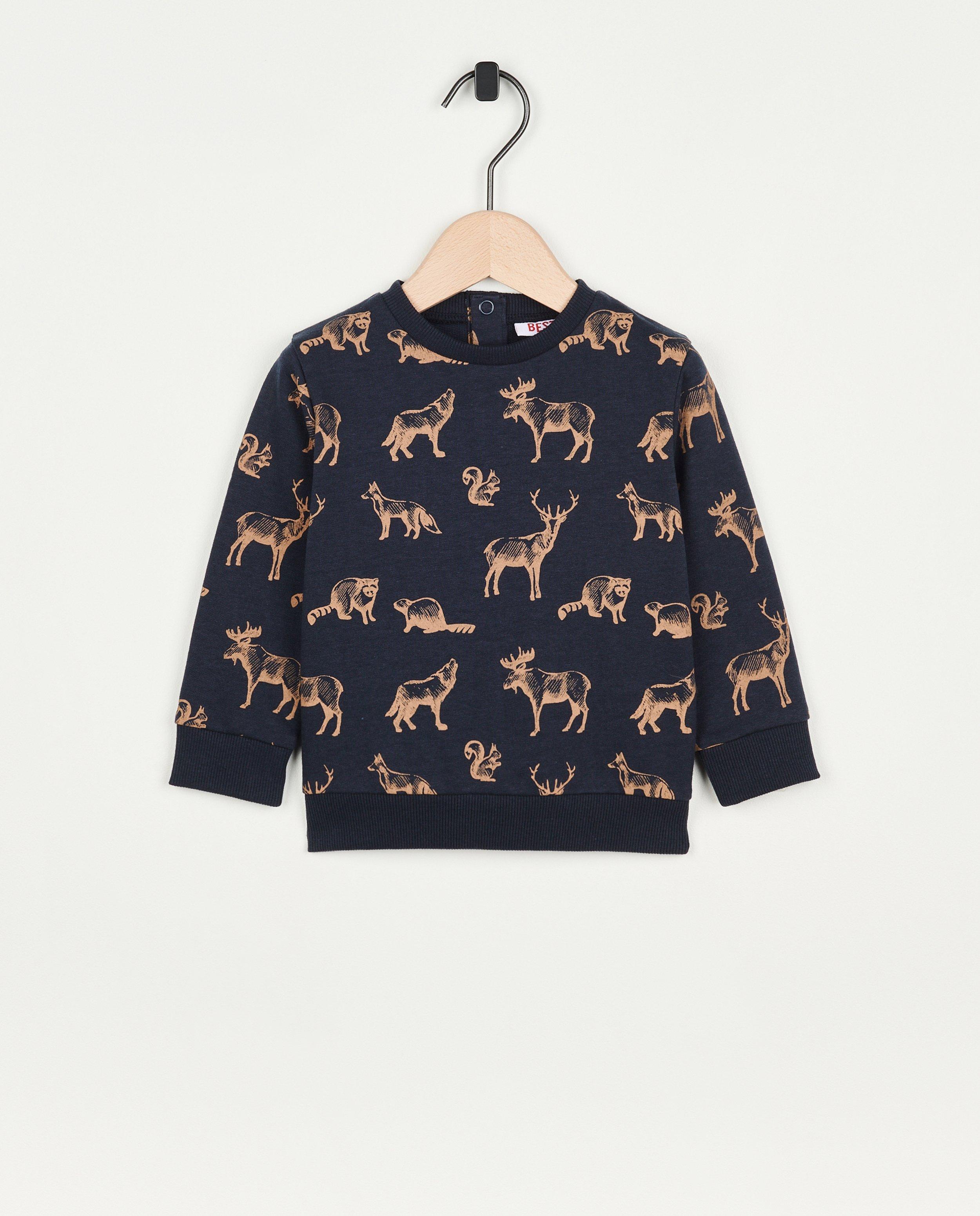 Beige sweater met print - null - Besties