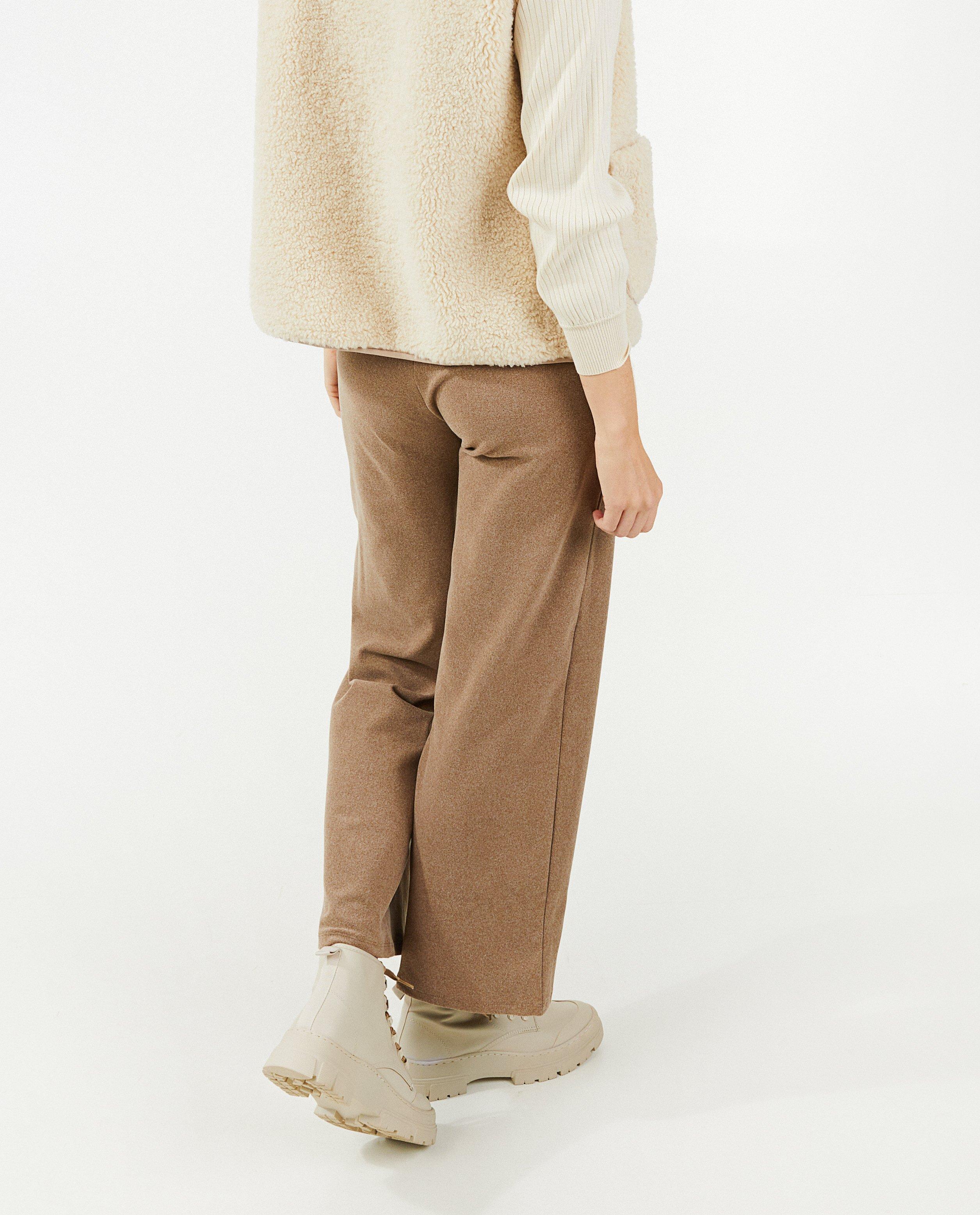 Broeken - Zachte broek, wide leg fit