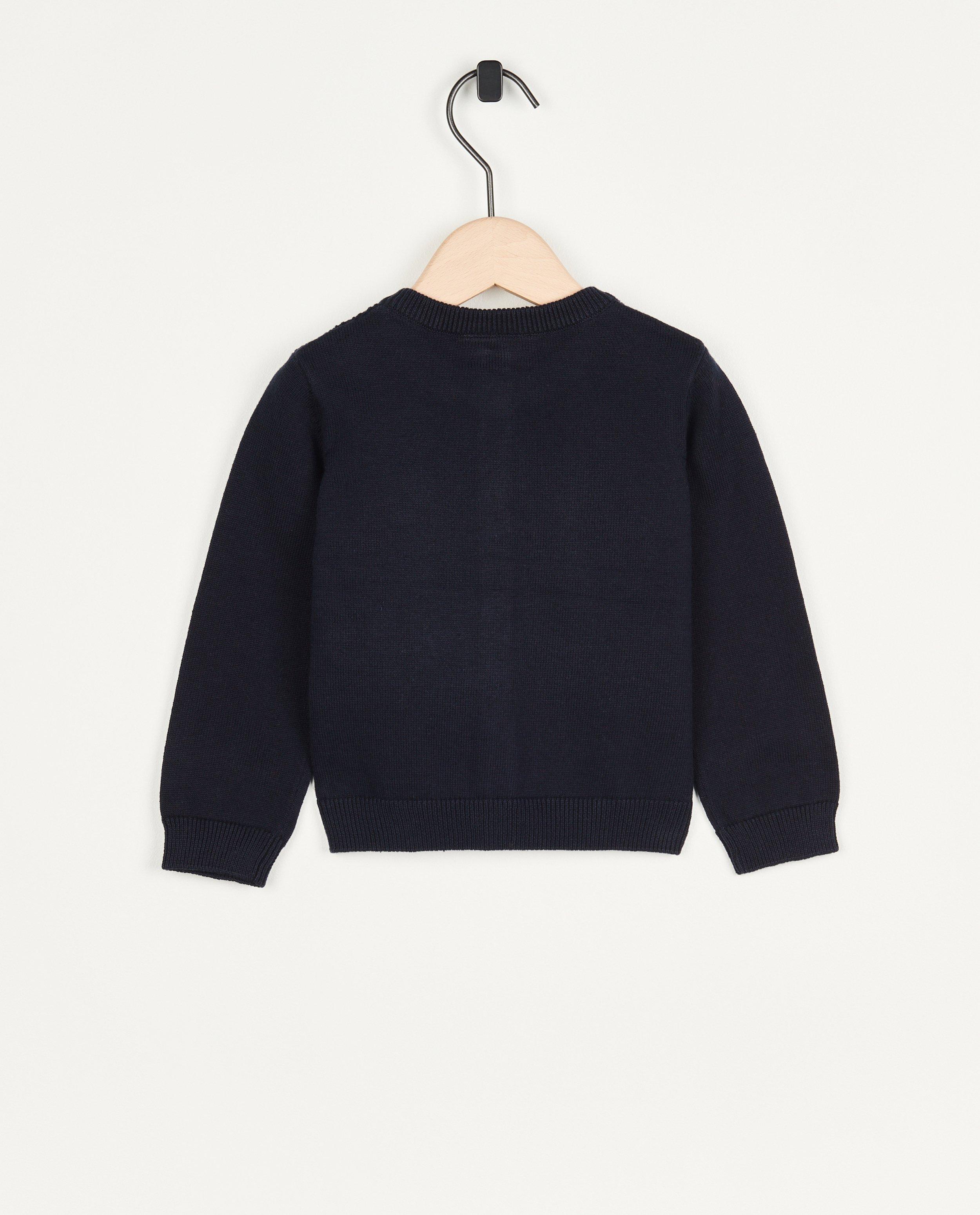 Cardigan - Kakigroene cardigan met structuur