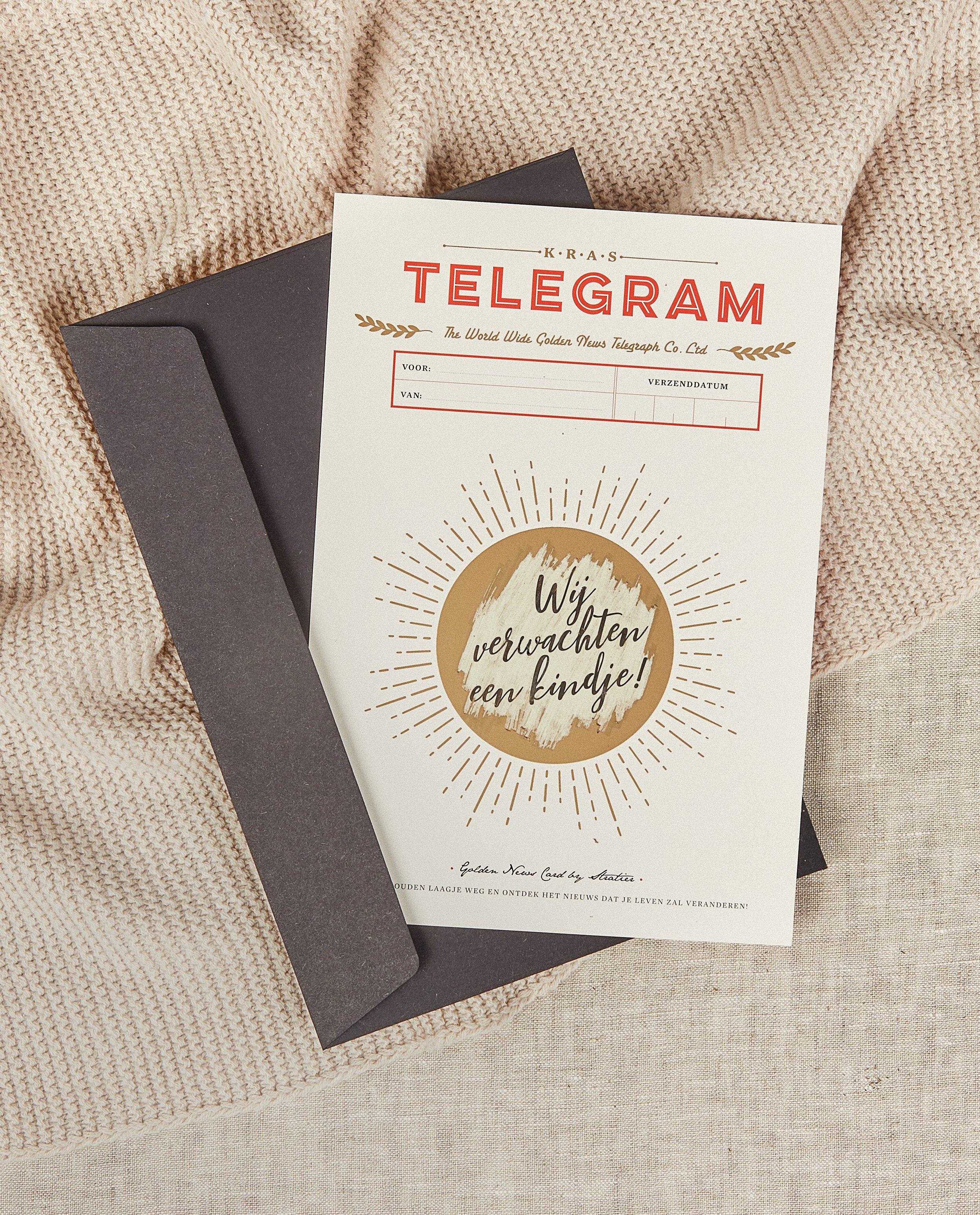 Télégramme à gratter Stratier - marraine - null - Stratier