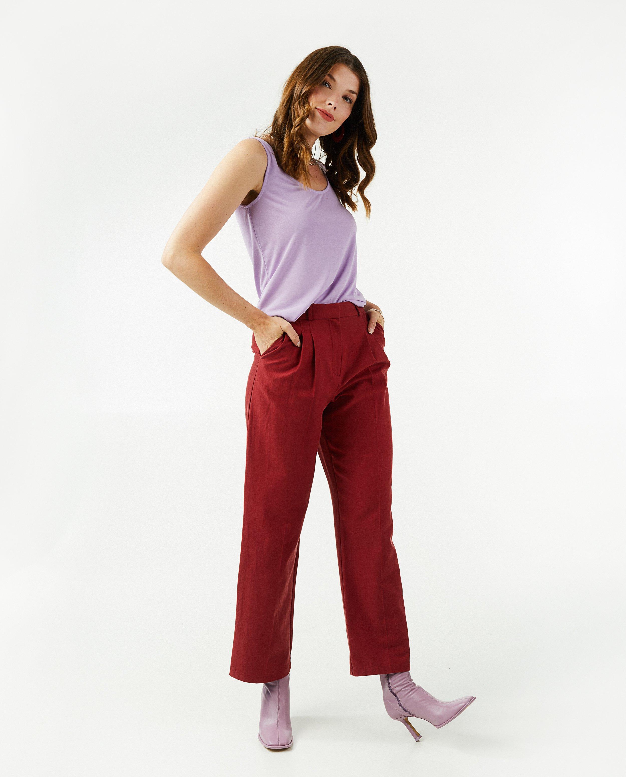 Rode broek met neepjes Sora - null - Sora