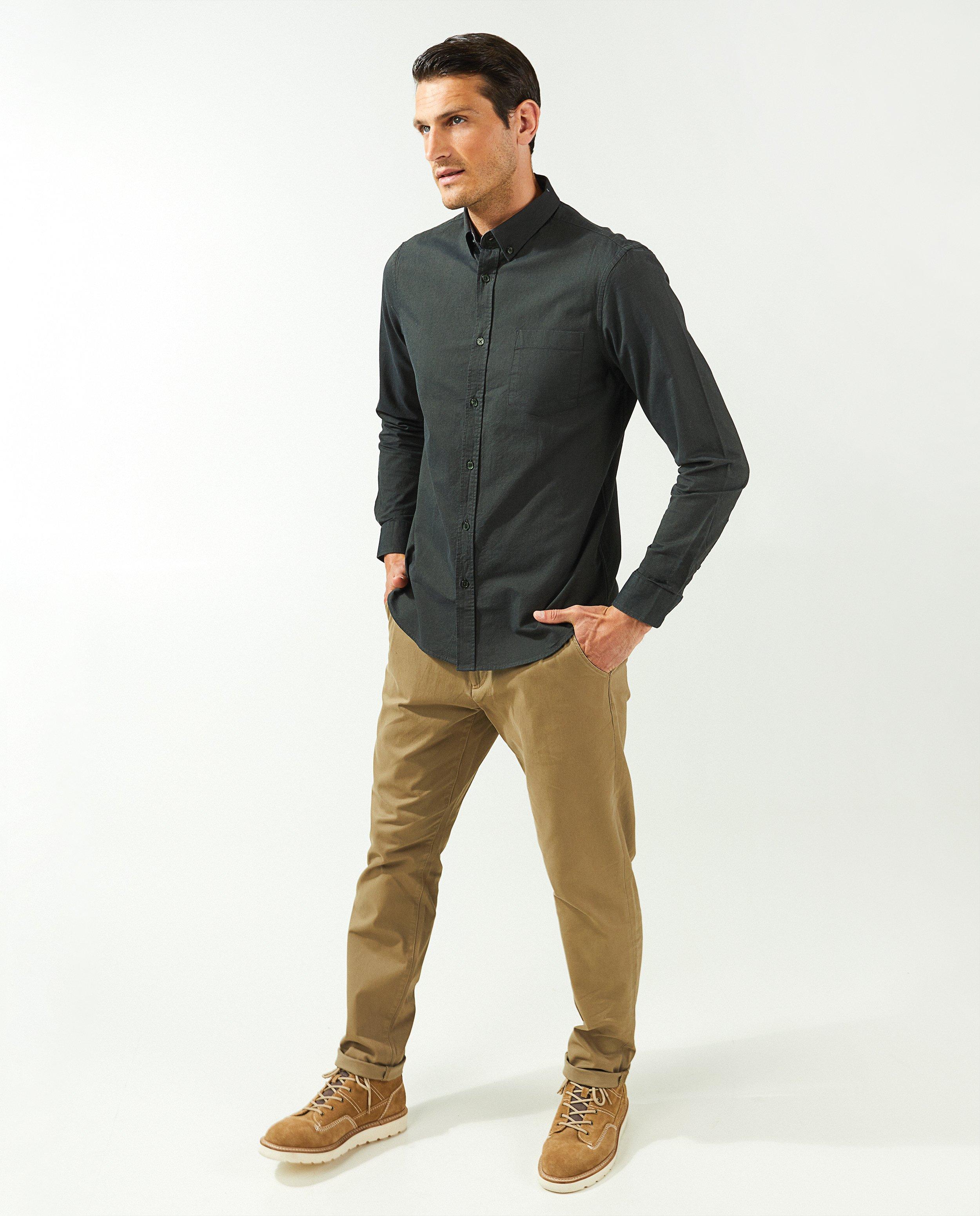 Bruine chino met slim fit Matthew - null - Fish & Chips