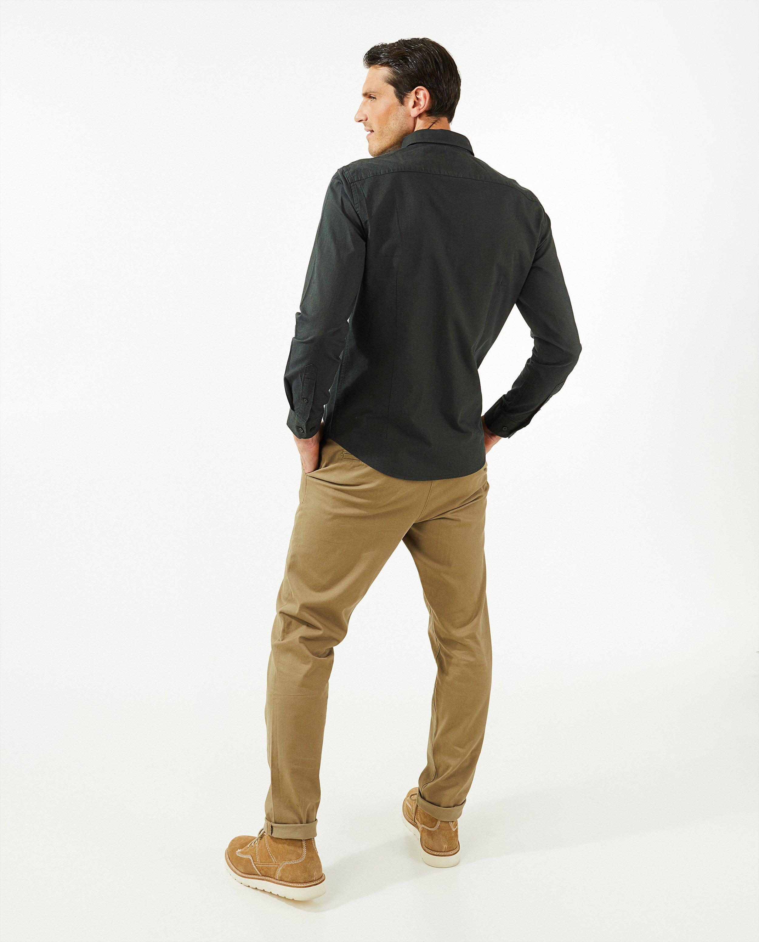 Broeken - Bruine chino met slim fit Matthew