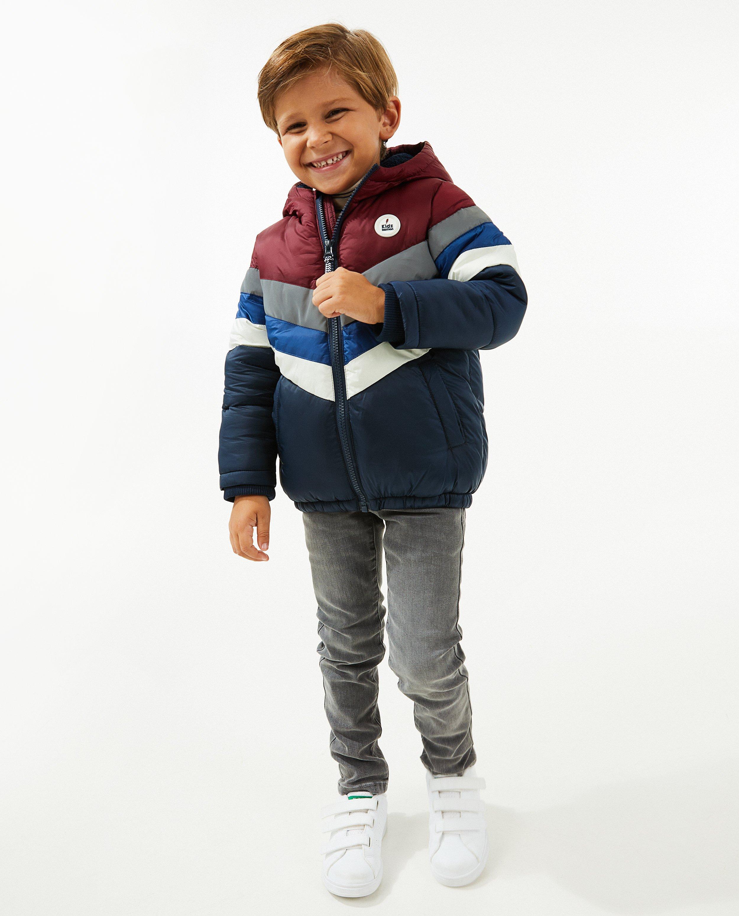 Winterjas met reflecterende strook, 2-7 jaar - null - Kidz Nation