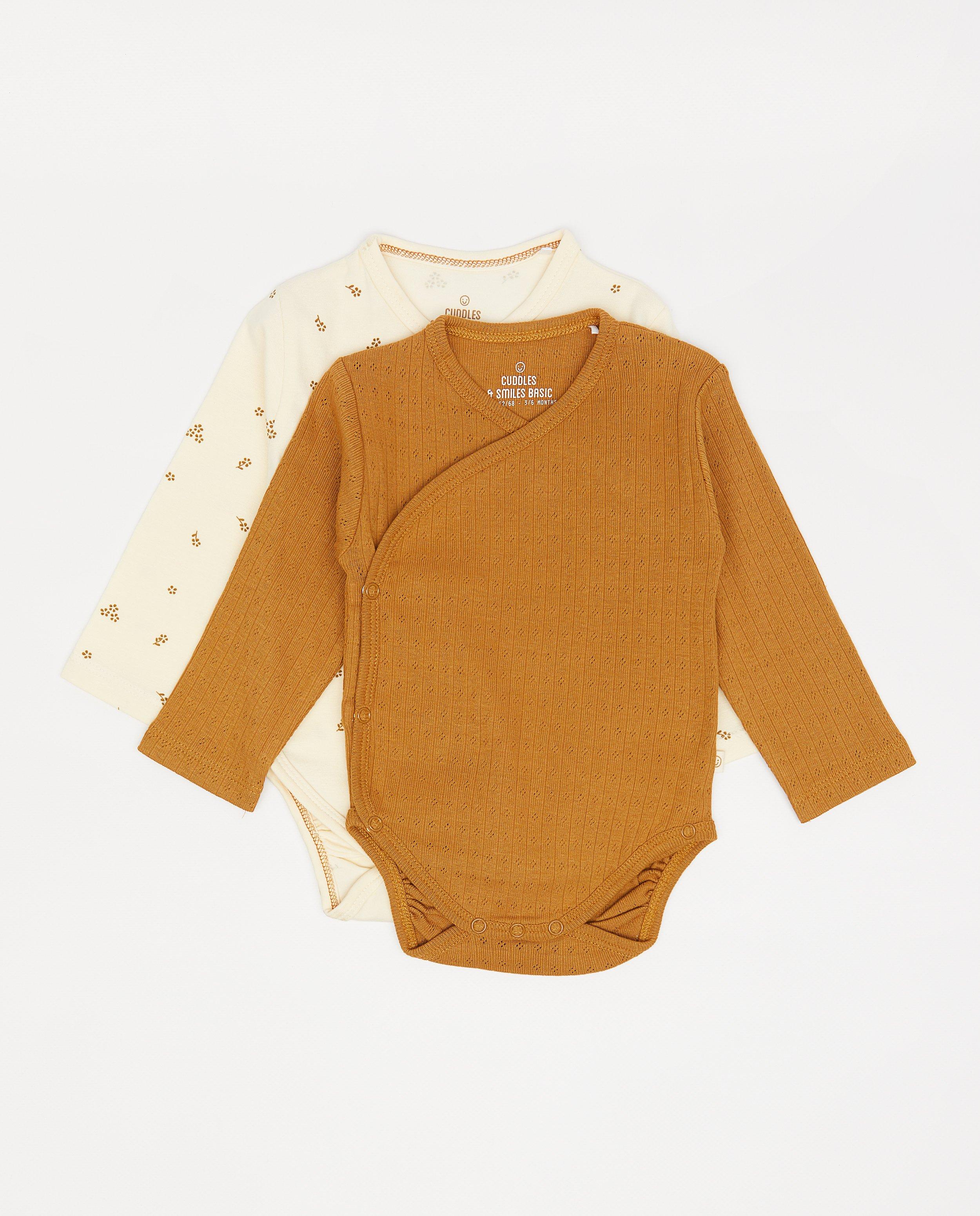 Lot de 2 bodys avec croisement - null - Cuddles and Smiles
