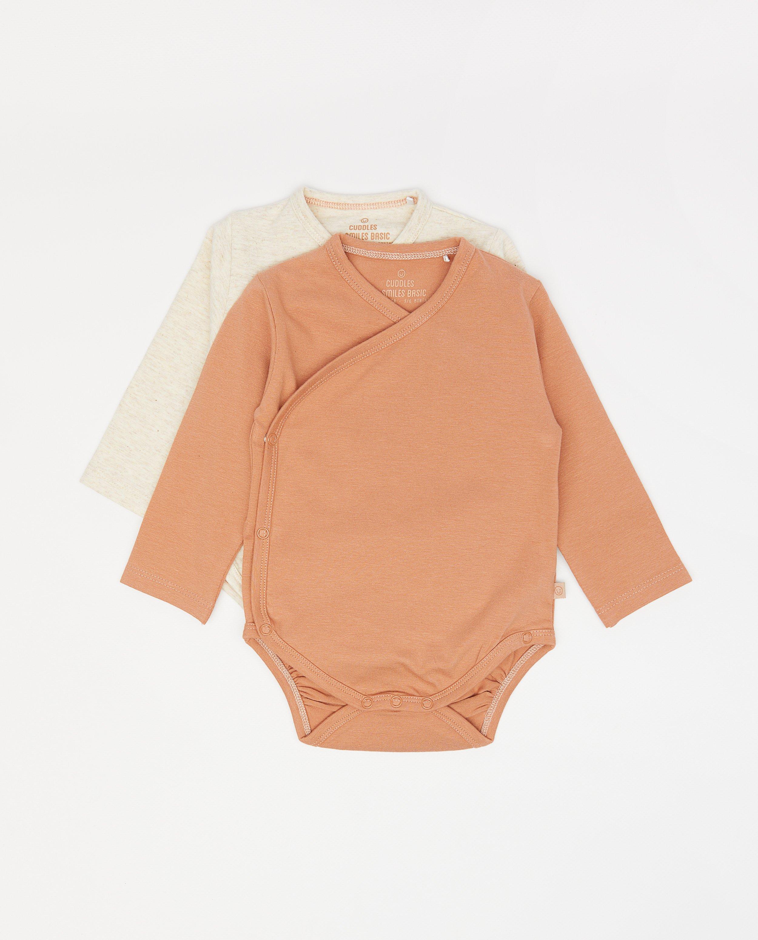Lot de 2 bodys avec croisement - null - Cuddles and Smiles
