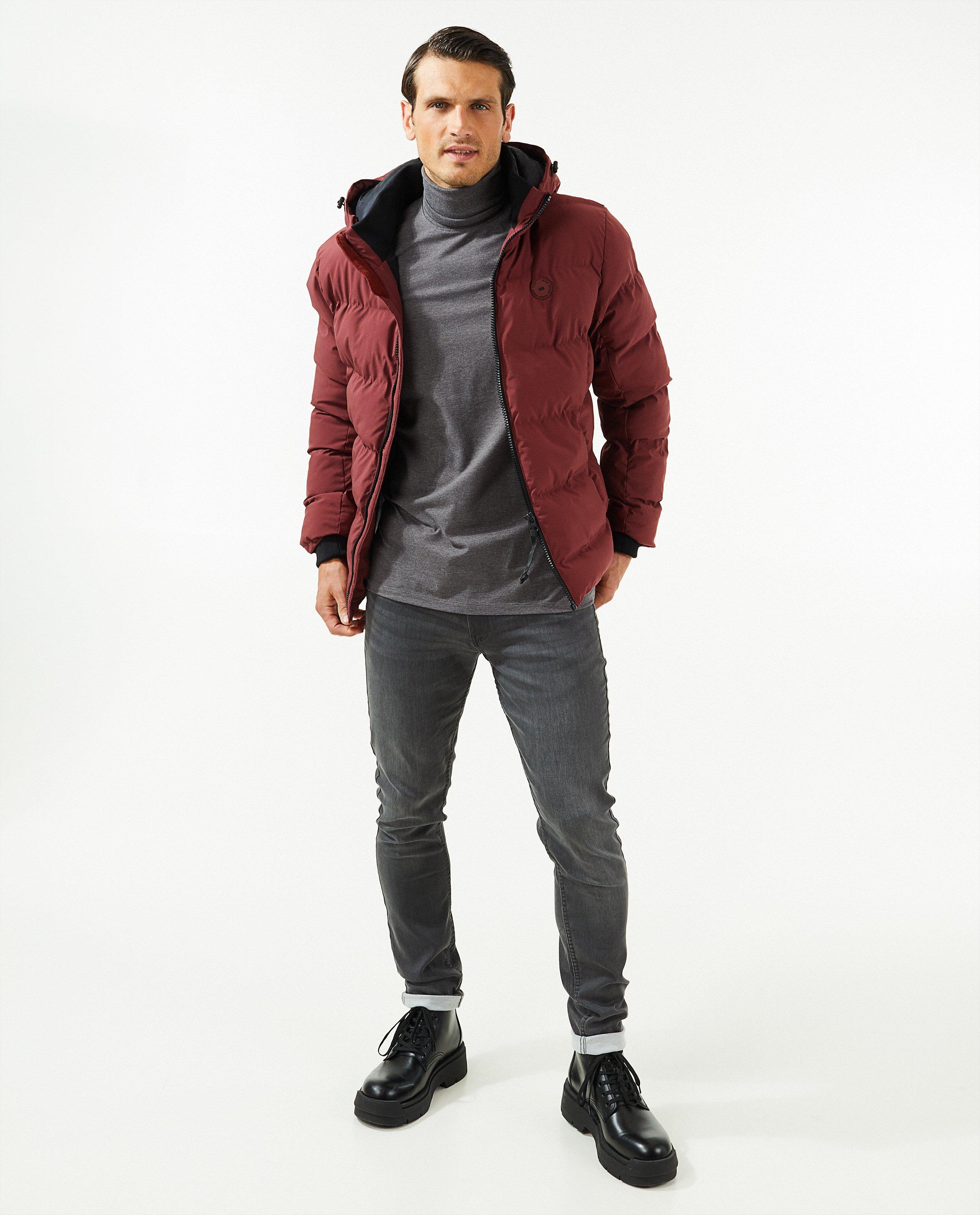 Donkerrode winterjas - null - Quarterback