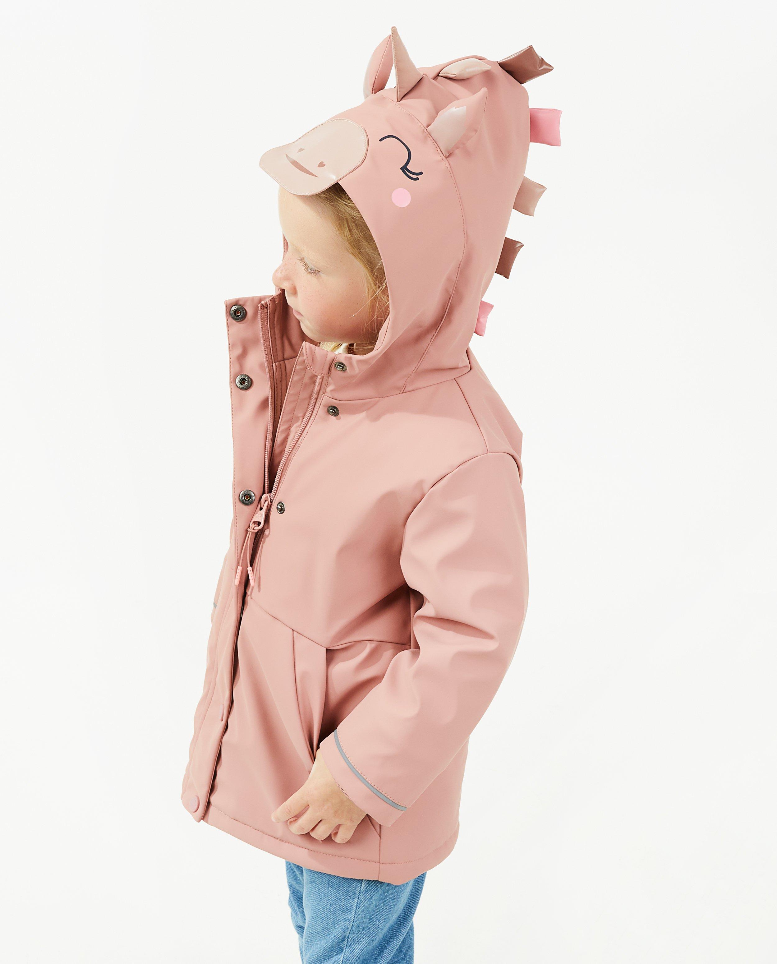 Roze rubberjas met eenhoornprint Milla Star JBC Belgie Belgie