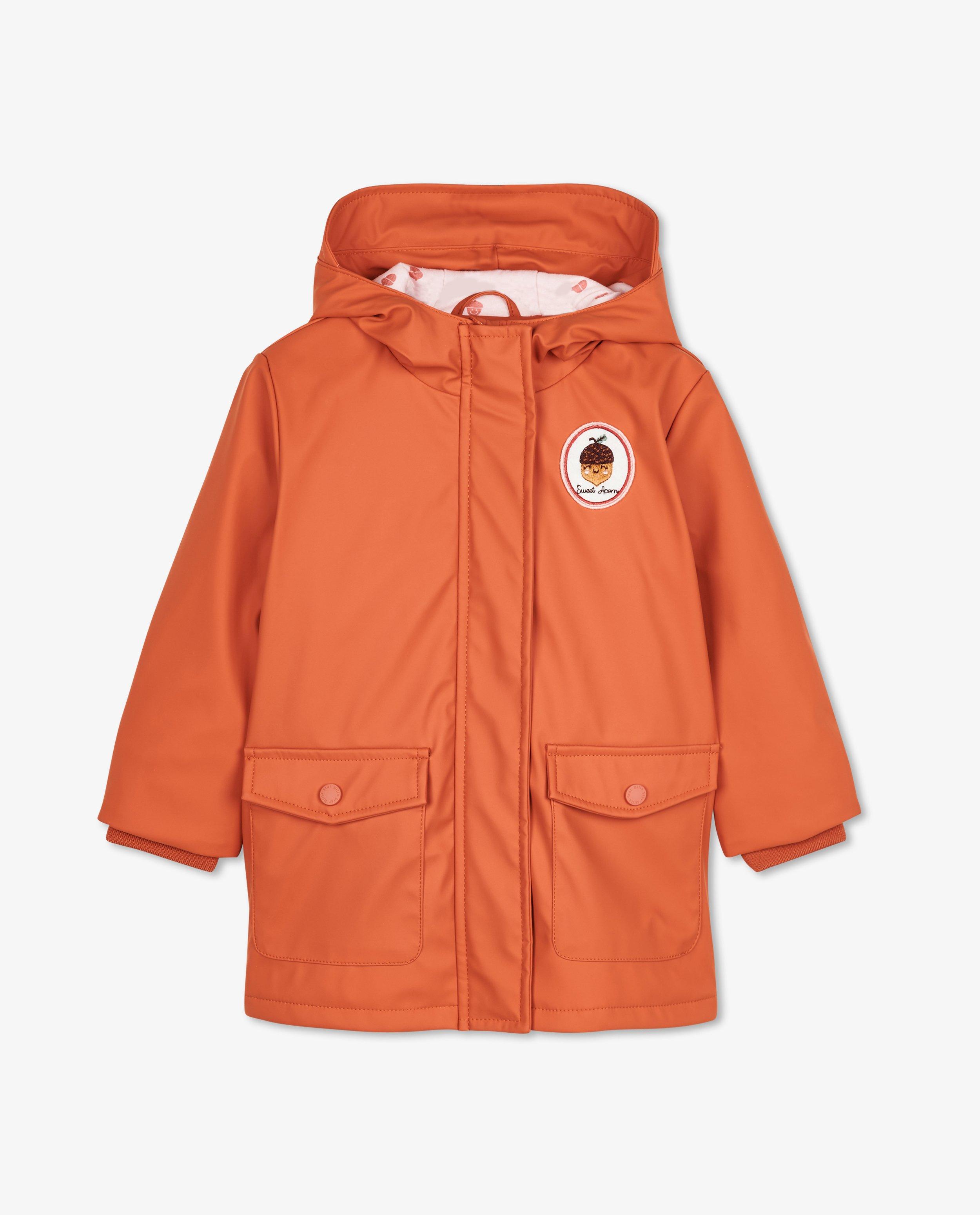 Poncho's en teddy's - Rubberen regenjas in blauw