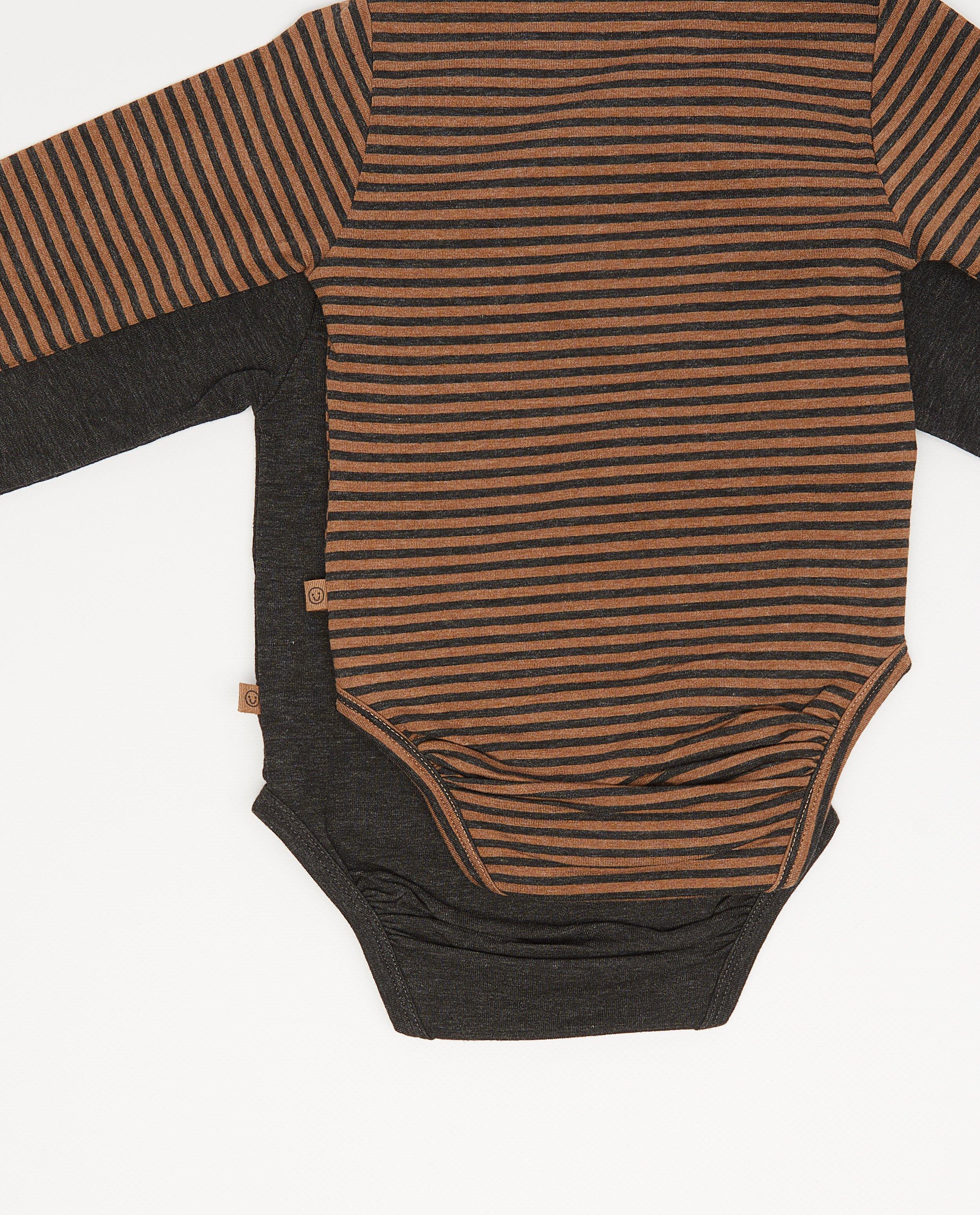 Set van 2 rompers met overslag - Product Detail - bruin - afbeelding nummer 4