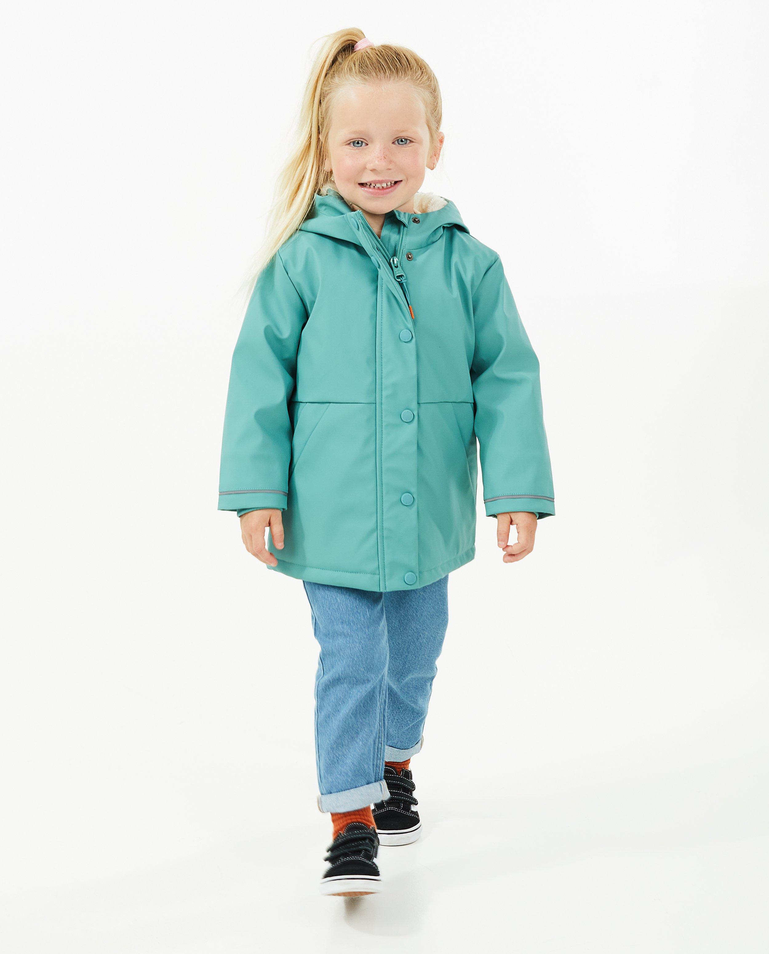 Blauwe rubberjas met vogelprint - null - Milla Star