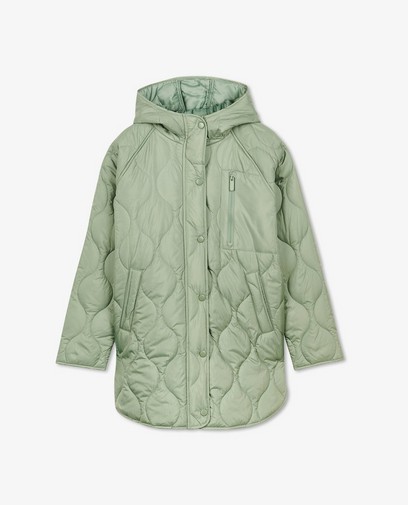 Groene quilted jas