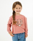 Sweaters - Roze sweater met luipaard