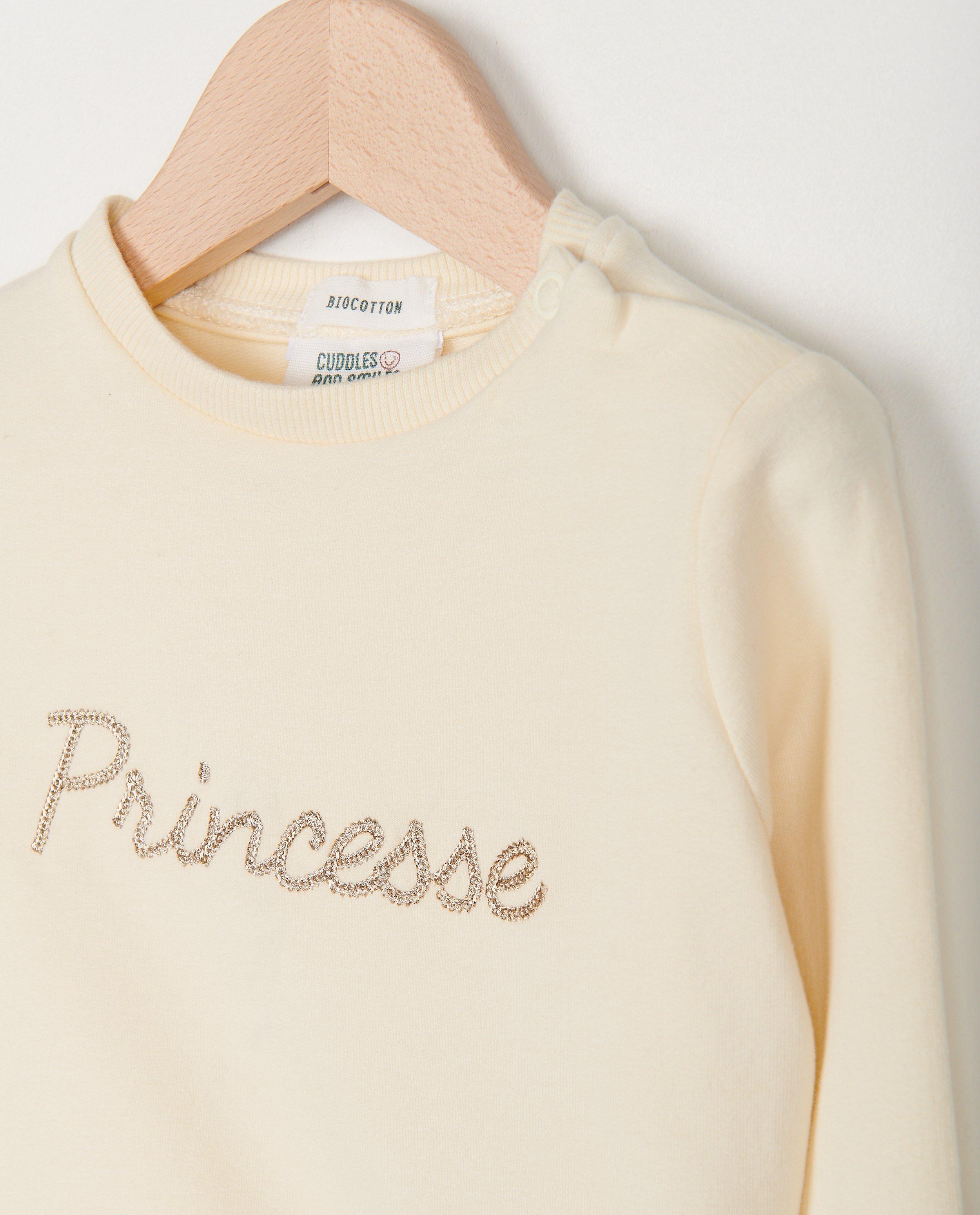 Sweats - Sweat brun avec une inscription (FR)