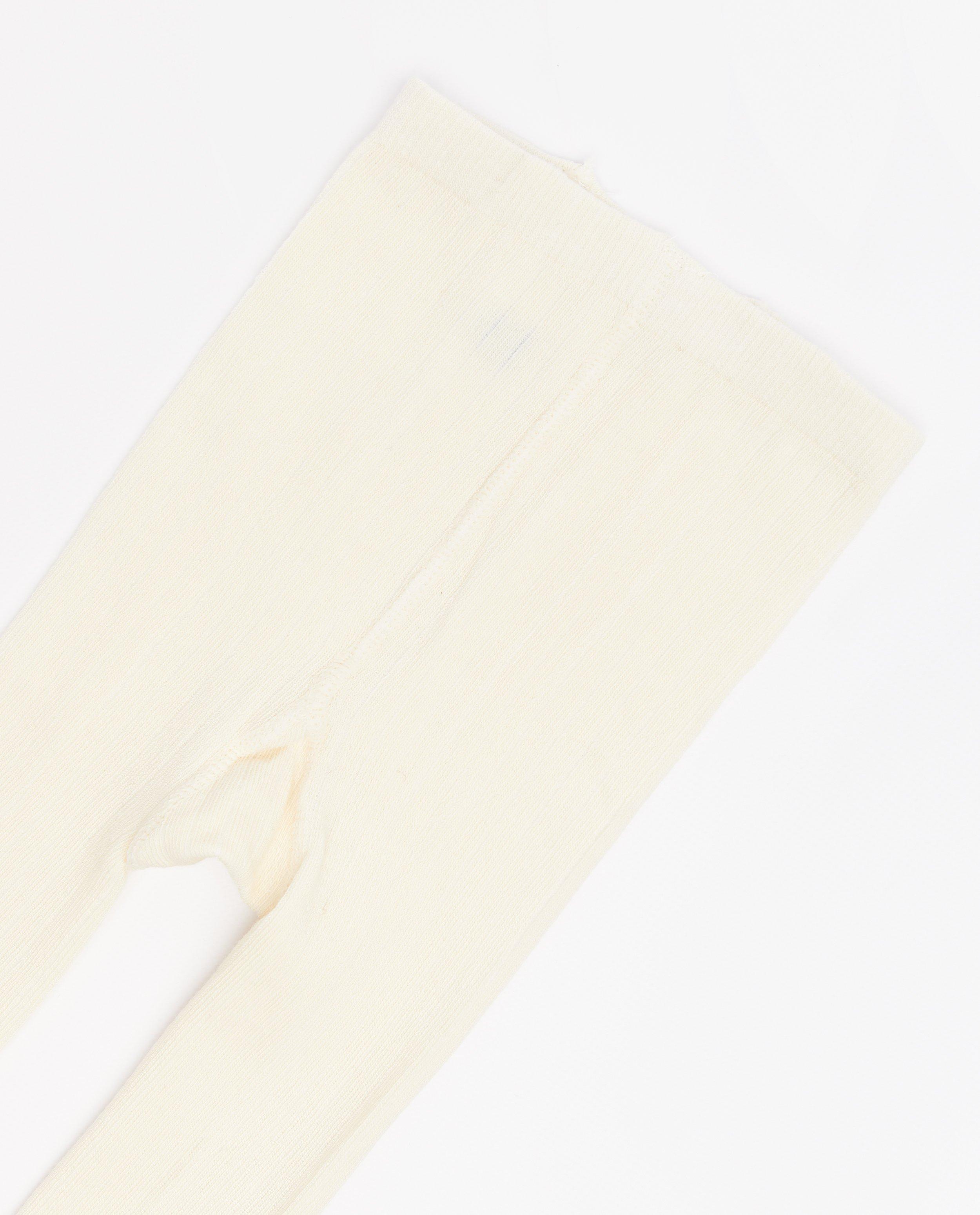 Kousen - Gele kousenbroek met rib