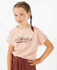 T-shirts - Roze T-shirt met opschrift