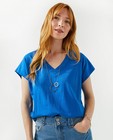 Blauw T-shirt met relaxed fit - null - Sora
