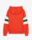 Sweaters - Rode hoodie met strepen
