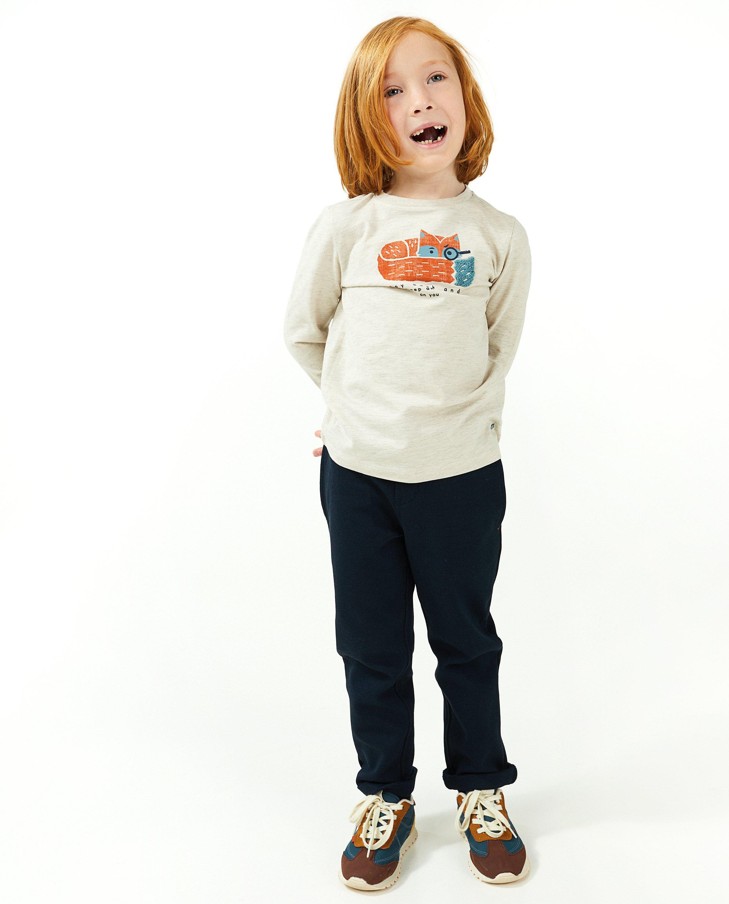 Beige longsleeve met print - null - Maya