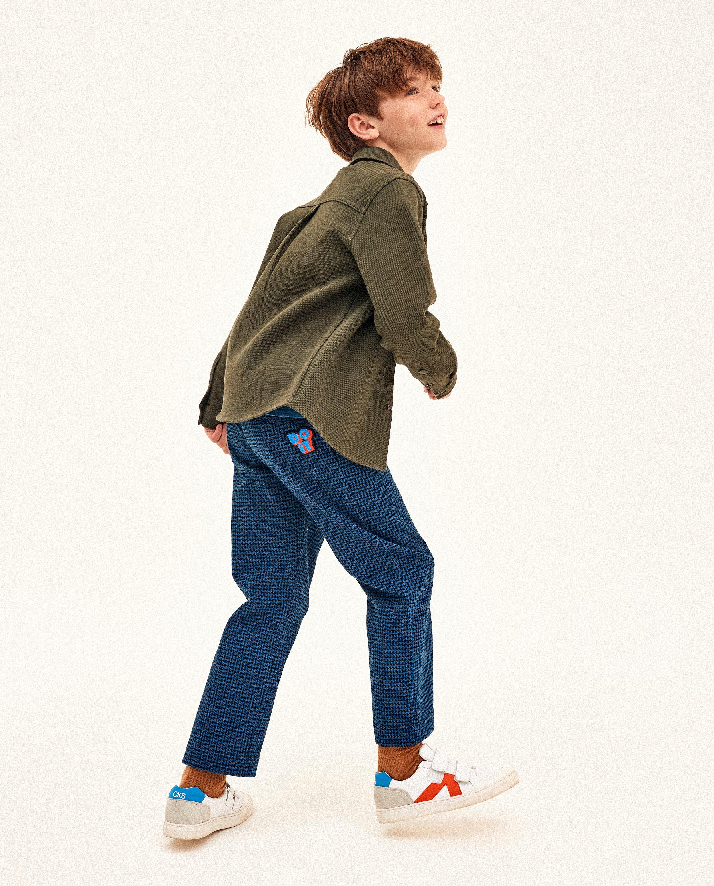 Pantalon bleu à imprimé - null - CKS