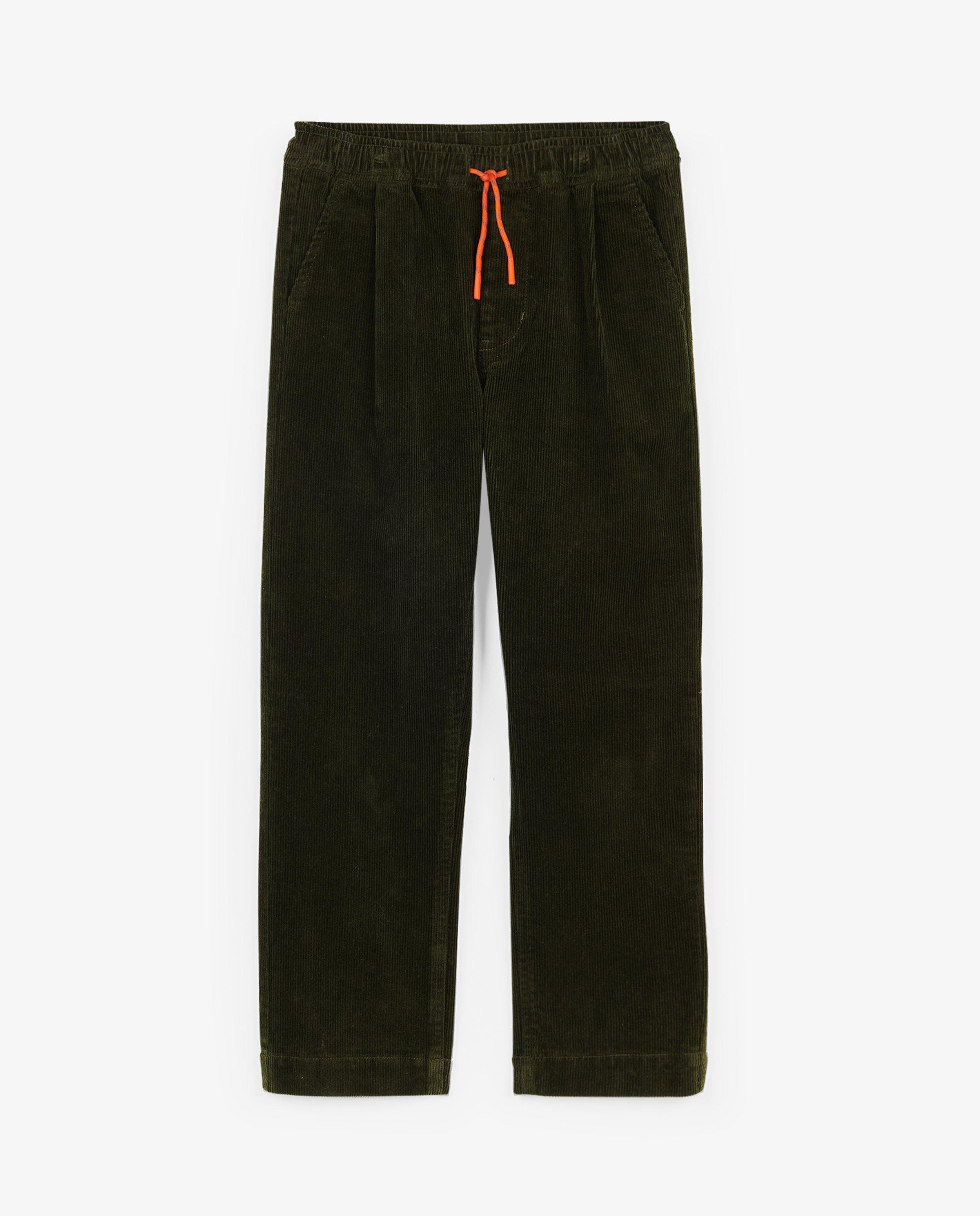 Pantalon en velours c&ocirc;tel&eacute; - D&eacute;tails du produit - khaki - image num&eacute;ro 1