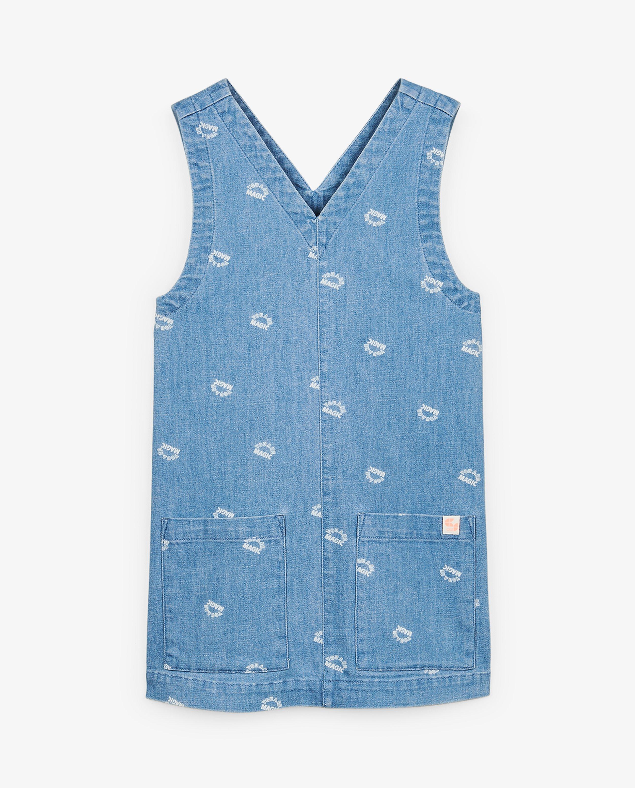 Kleedjes - Lichtblauwe jeanssalopettejurk