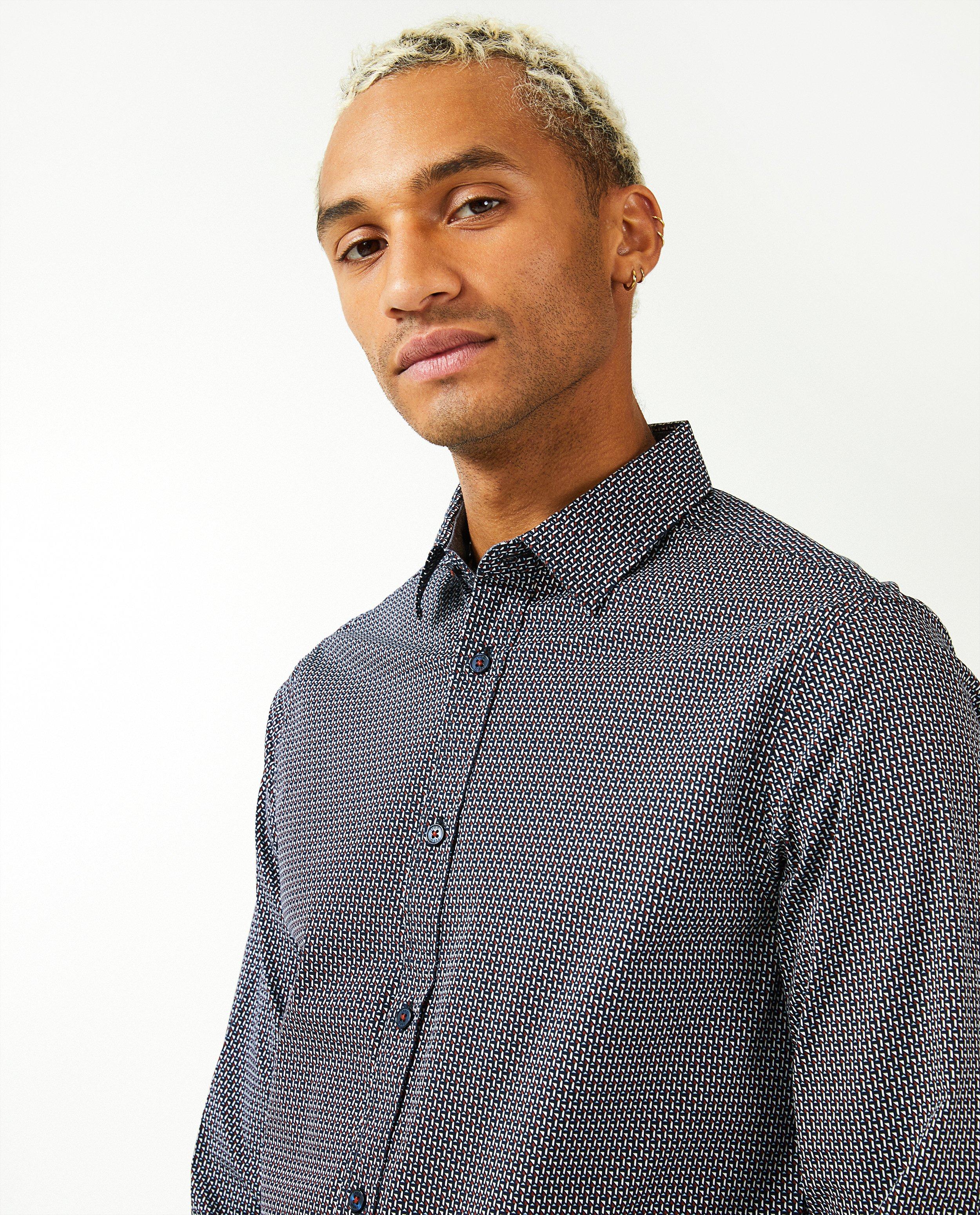 Hemden - Hemd met geometrische print