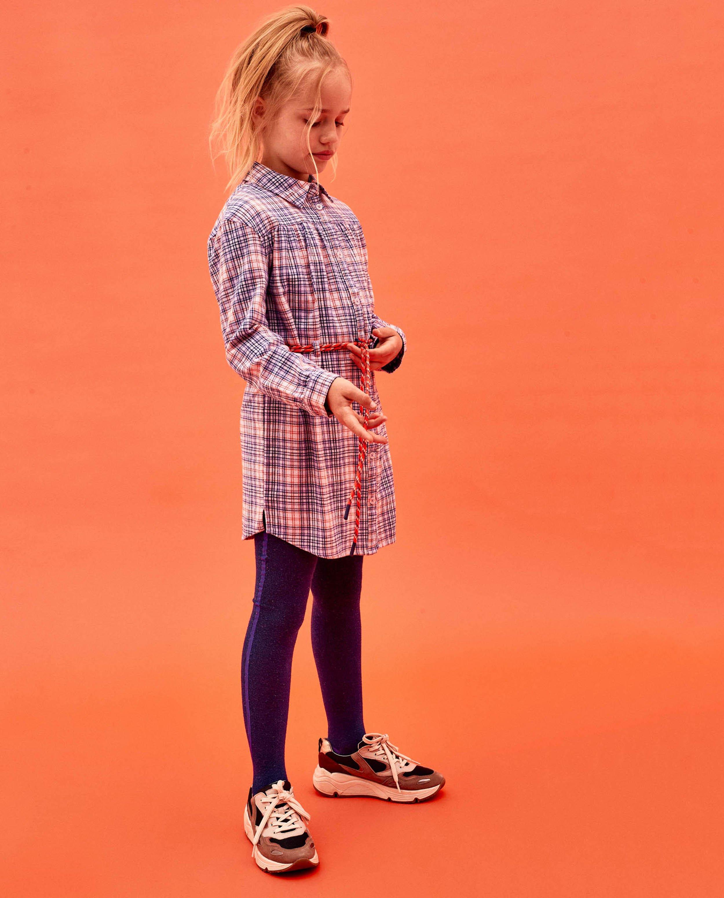 Kleedjes - Roze jurk met ruitpatroon