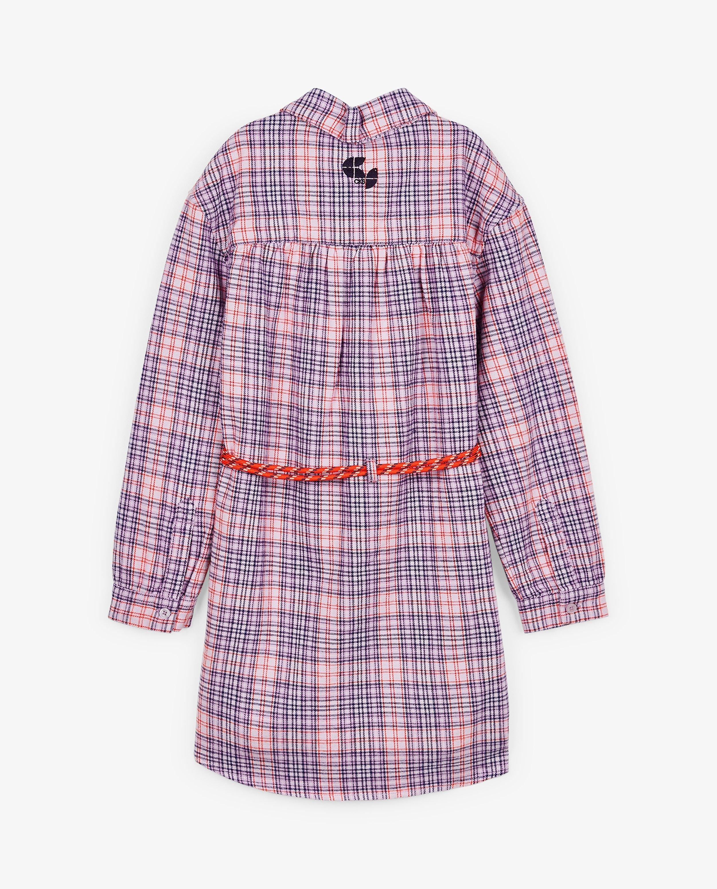 Kleedjes - Roze jurk met ruitpatroon