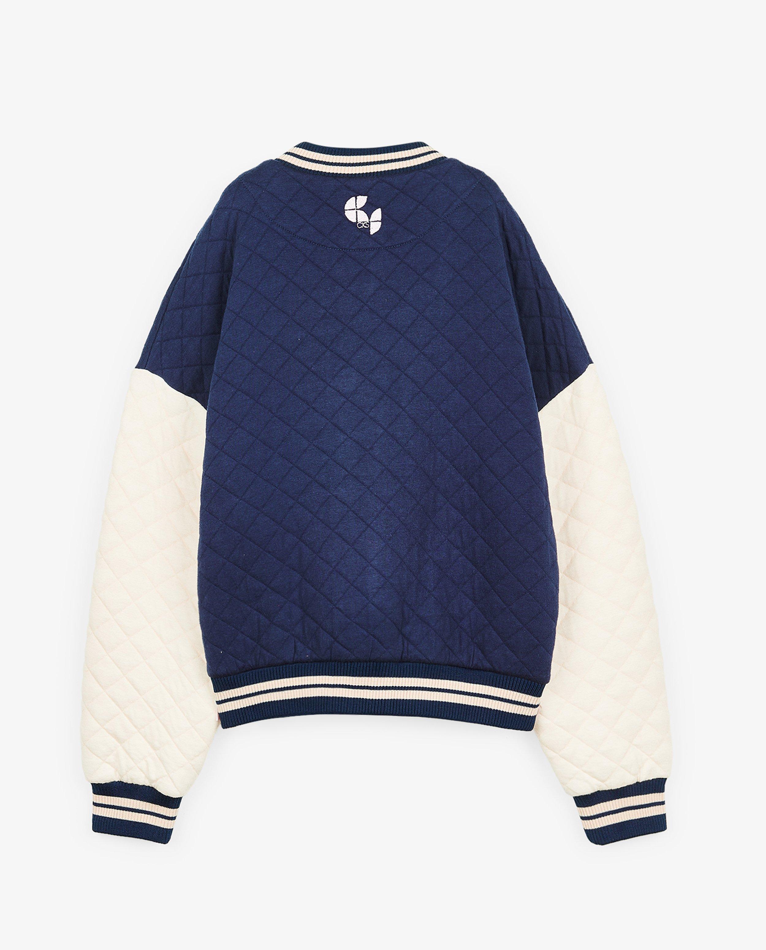 Blauw-wit college vest - Product Detail - donkerblauw - afbeelding nummer 4