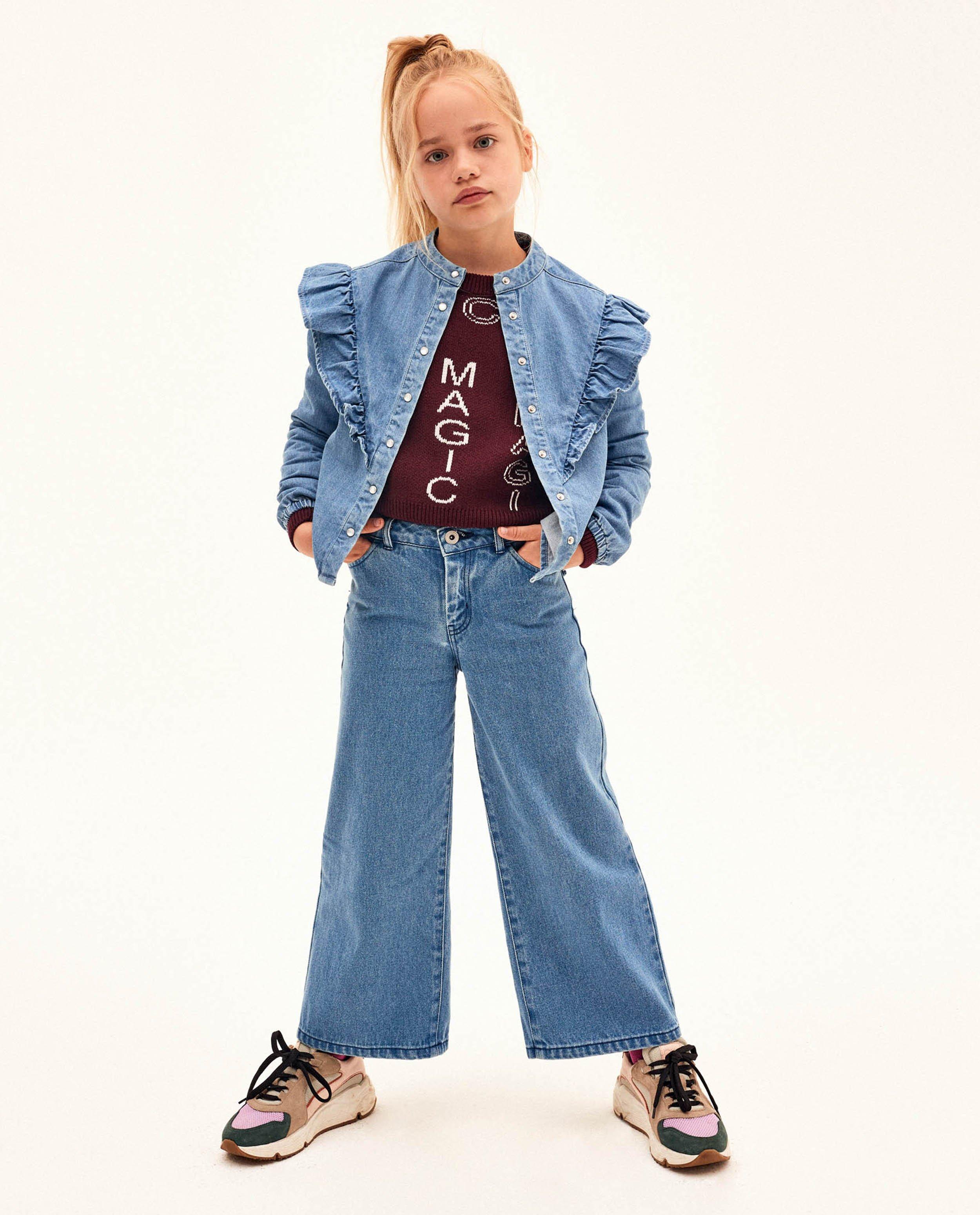 Blauwe jeans met wide leg - Product Detail - blauw - afbeelding nummer 1