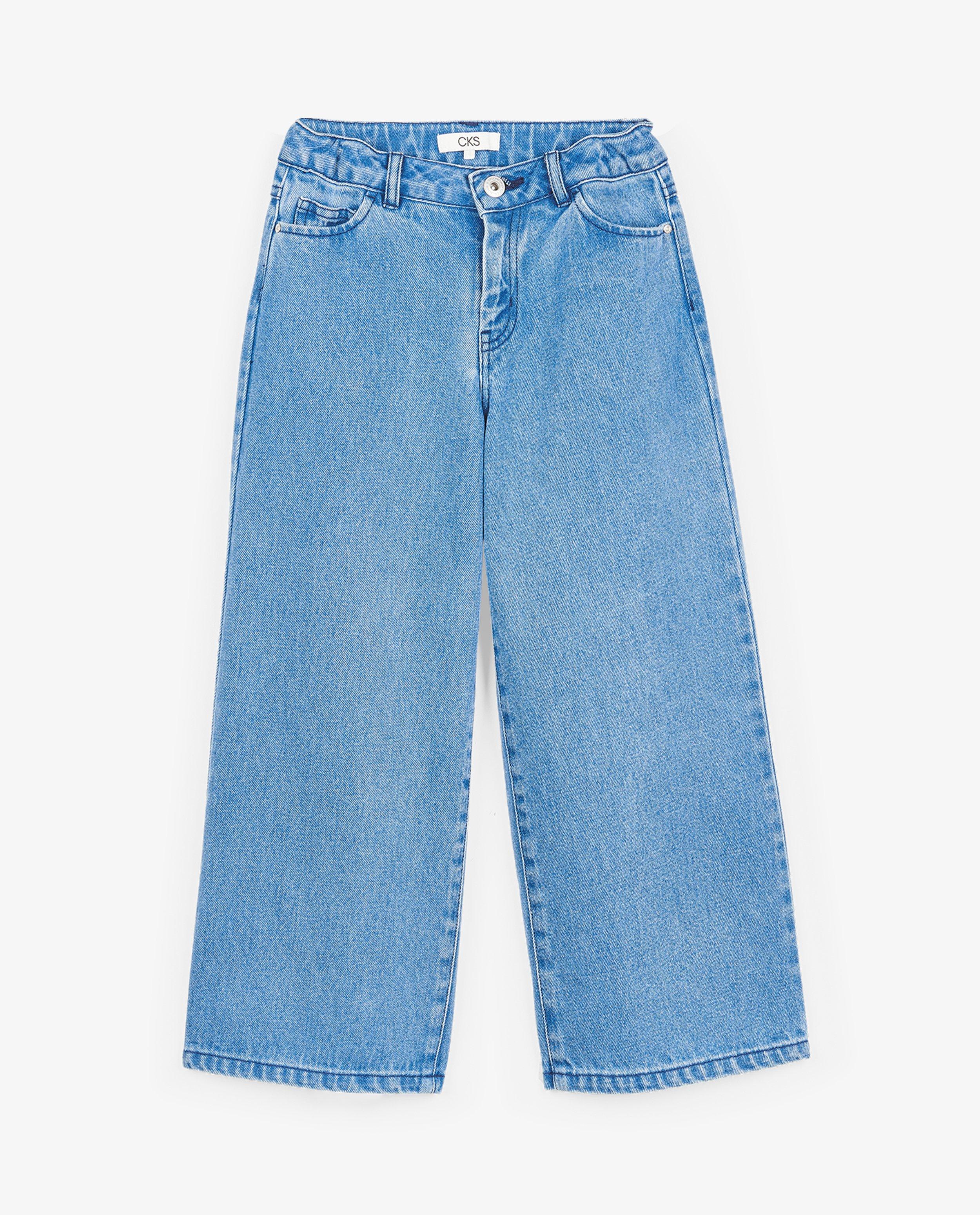 Jeans - Jeans bleu à jambes larges