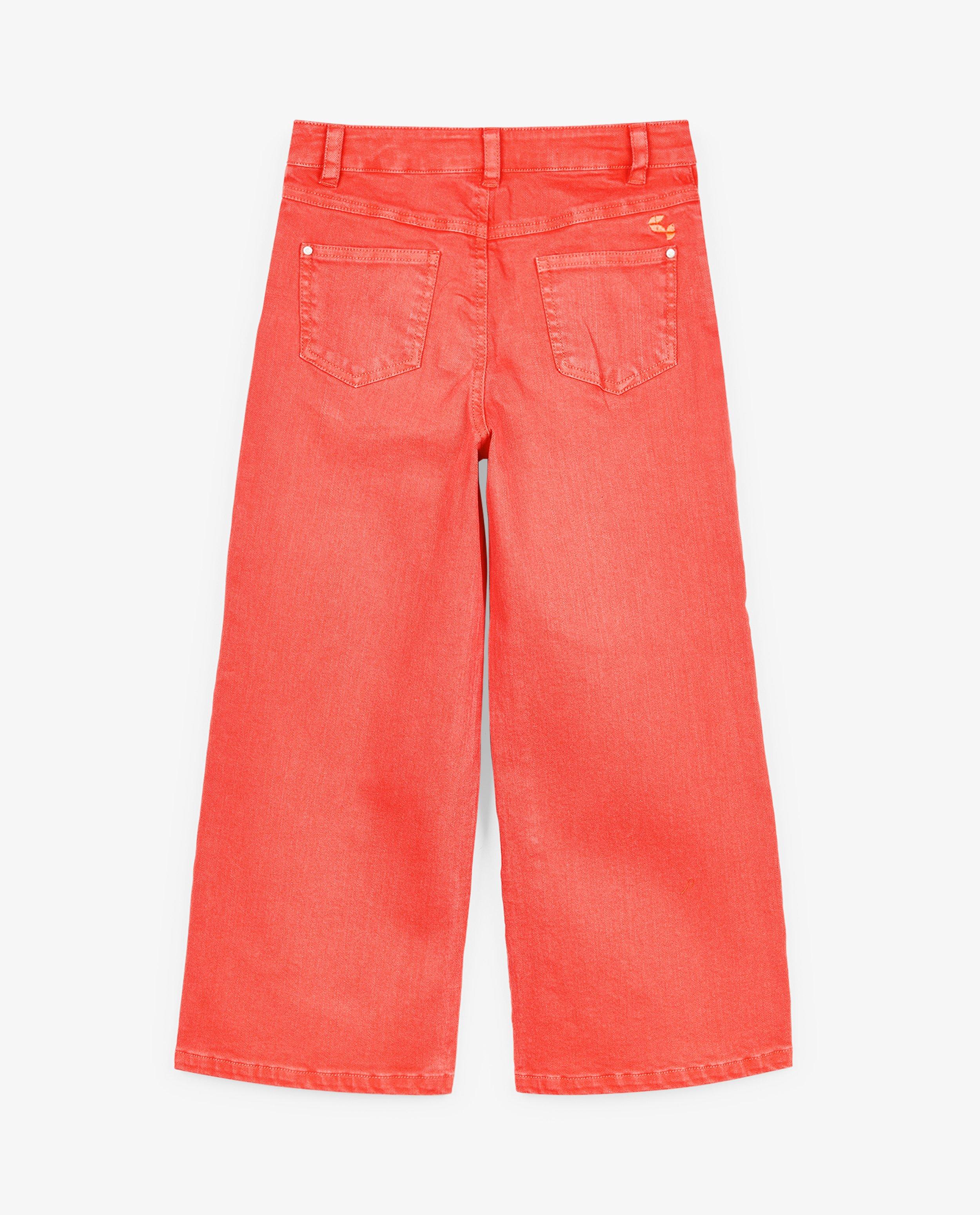 Jeans - Rode jeans met wide leg fit