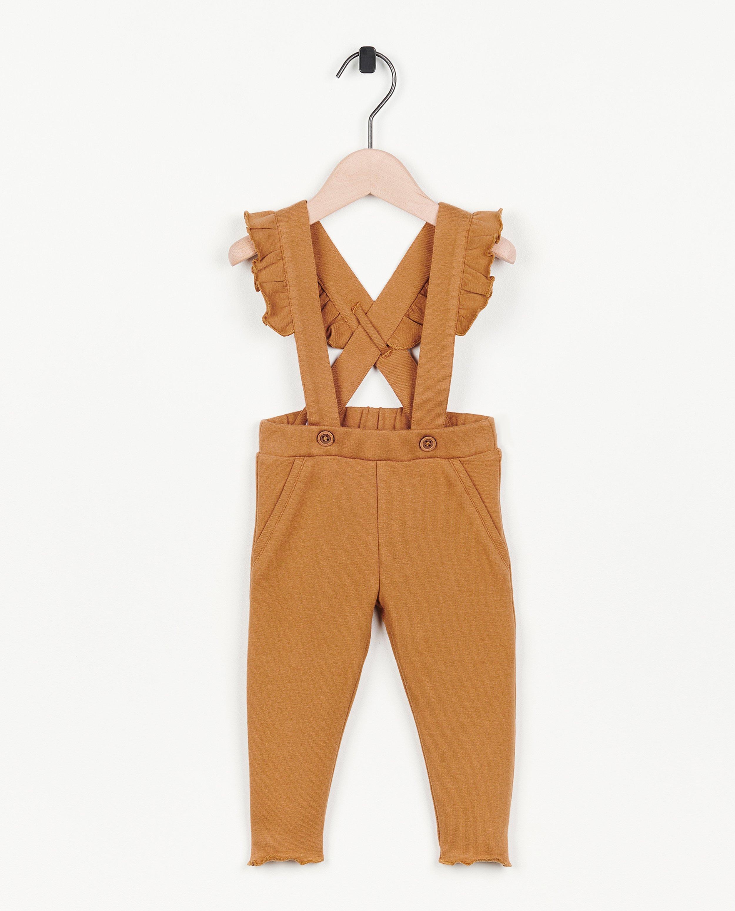 Bruine legging met bretellen - Product Detail - bruin - afbeelding nummer 1