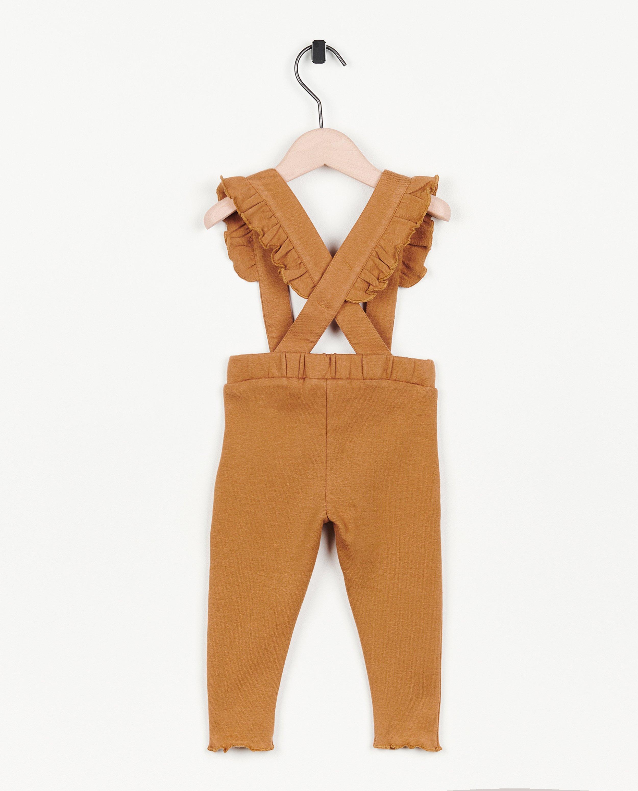 Bruine legging met bretellen - Product Detail - bruin - afbeelding nummer 2