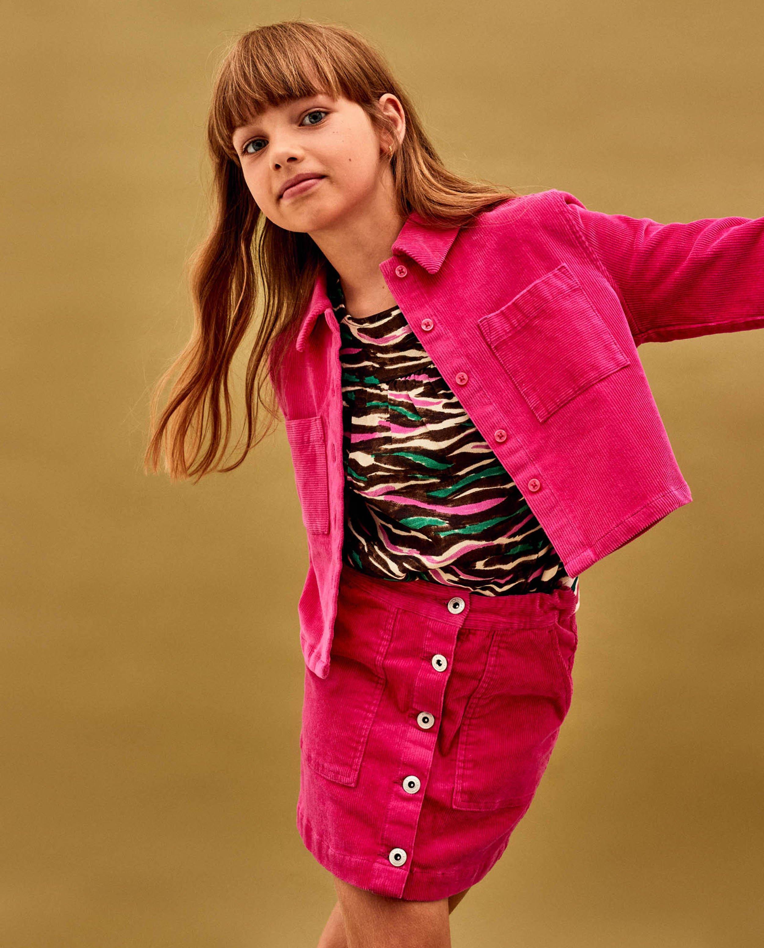 Fuchsia vest van ribfluweel - Product Detail - felroze - afbeelding nummer 1