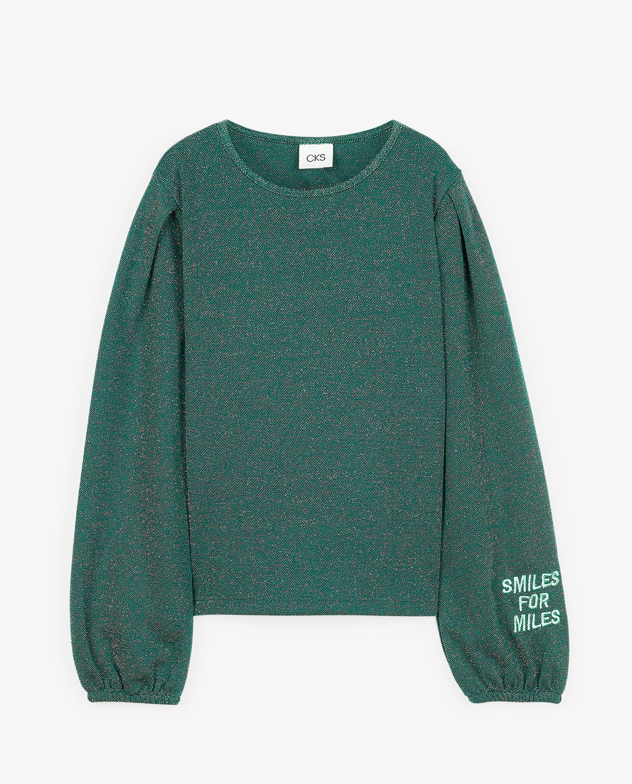 Groen T-shirt met lange mouwen - null - CKS