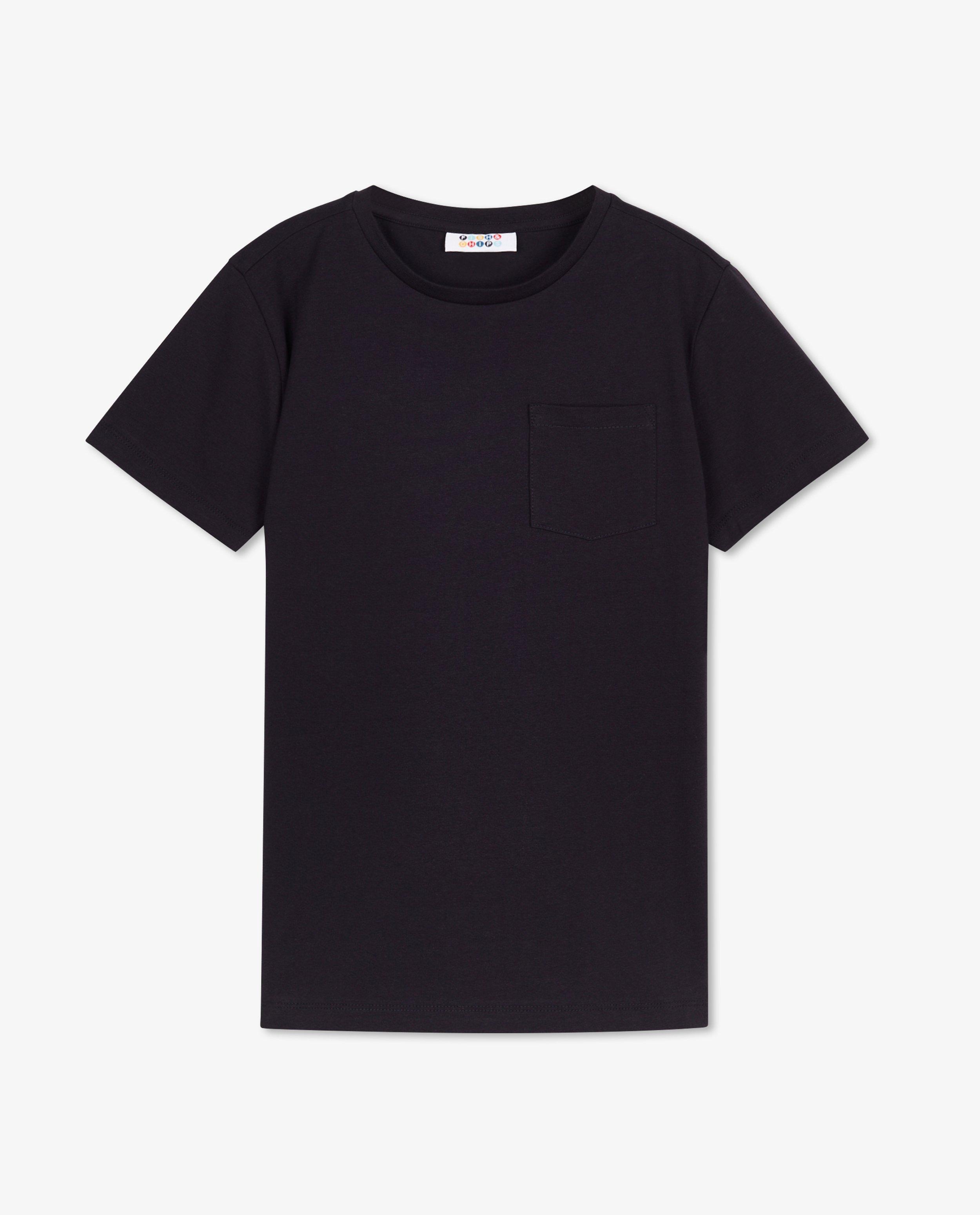 T-shirts - Donkerblauw T-shirt met borstzak