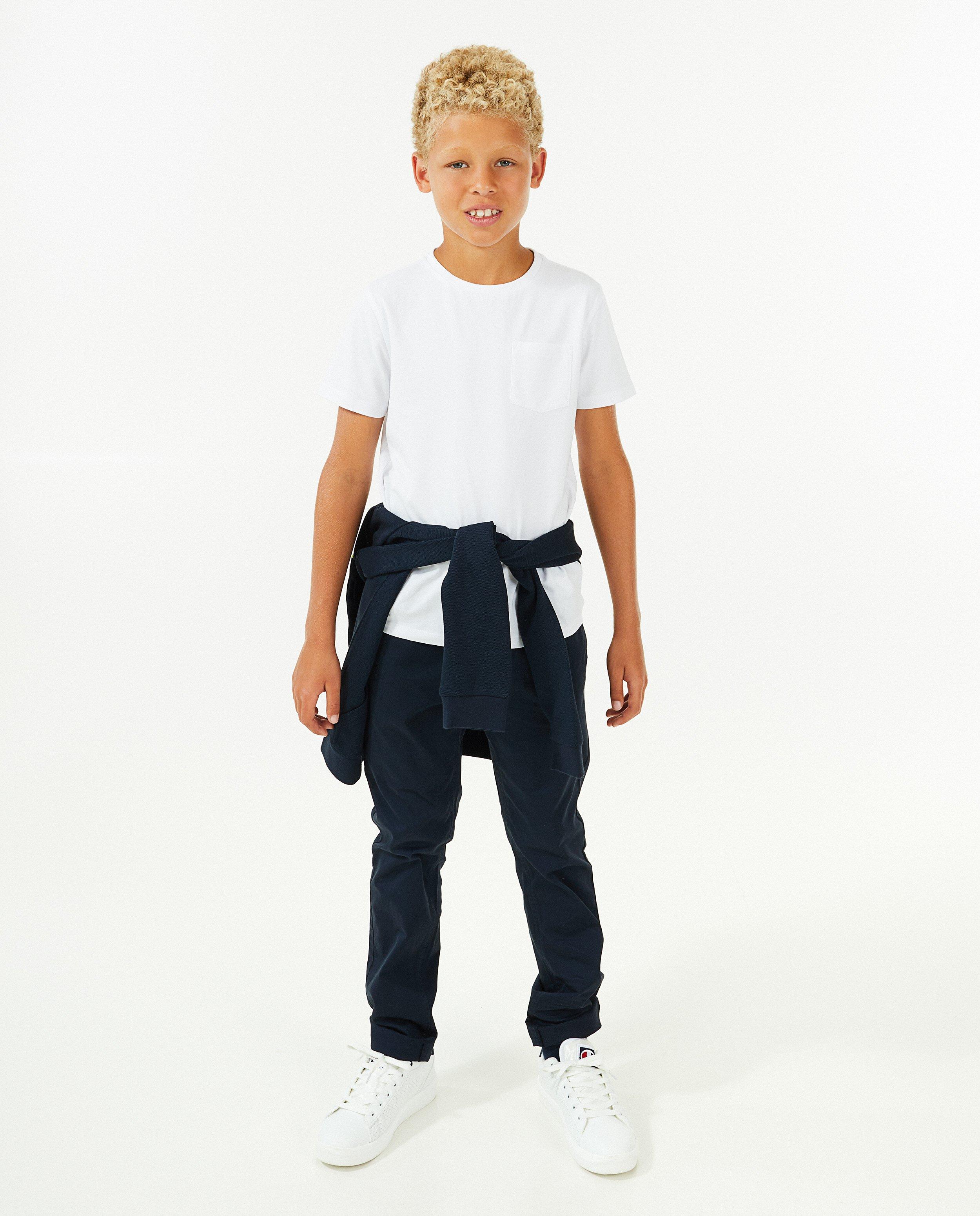 Donkerblauw T-shirt met borstzak - null - Fish & Chips
