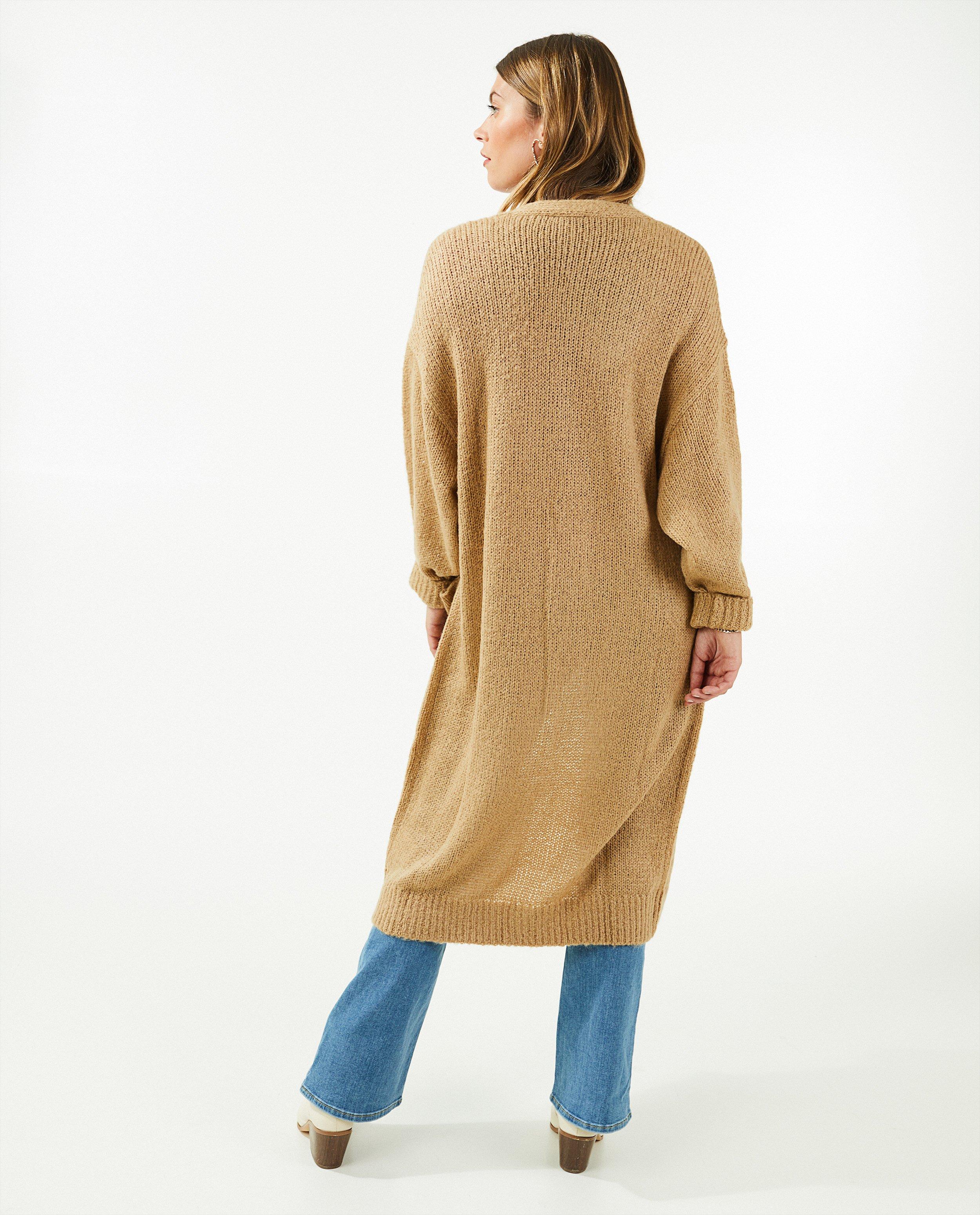 Cardigans - Cardigan brun clair en tricot