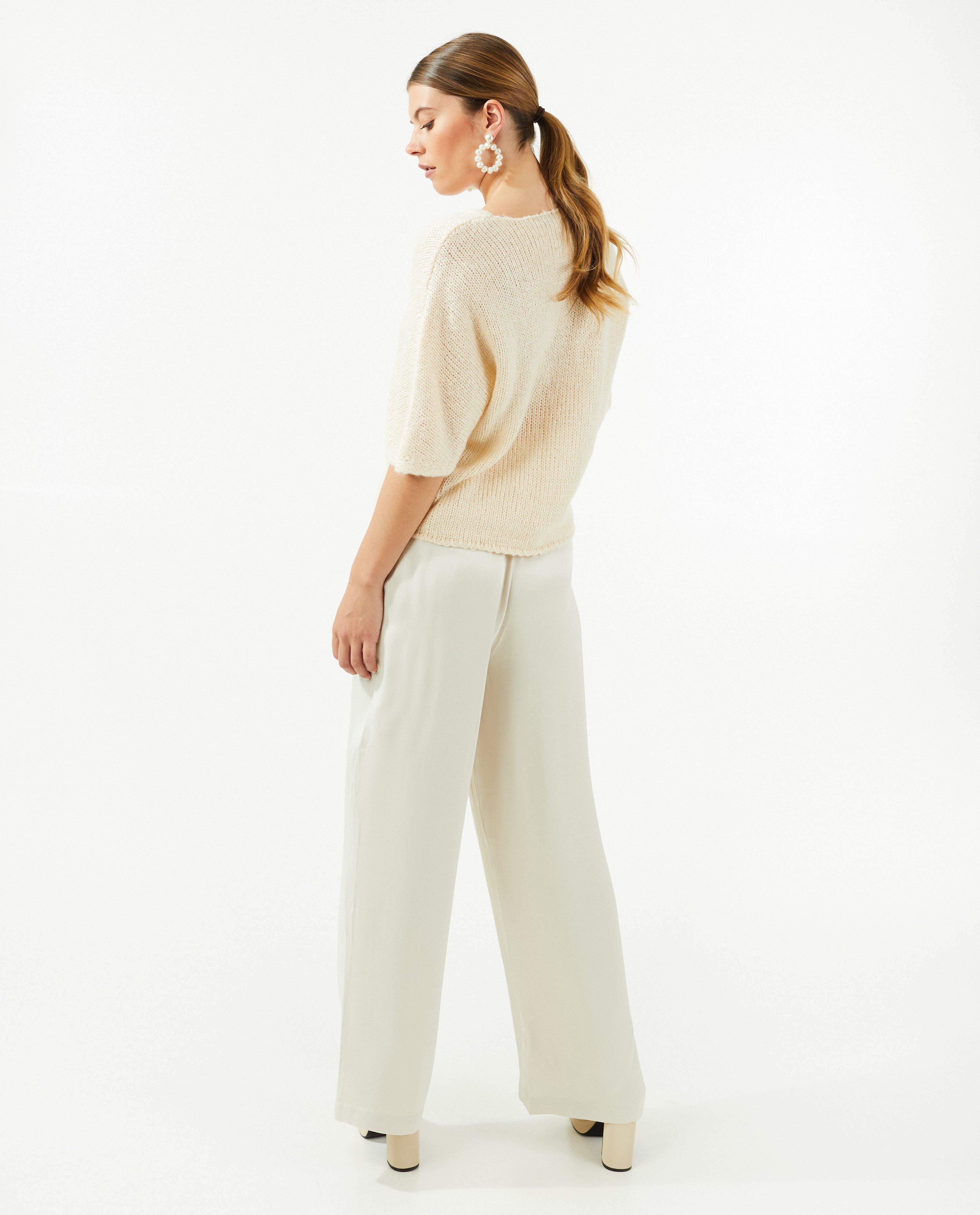Pull beige en laine - null - Sora