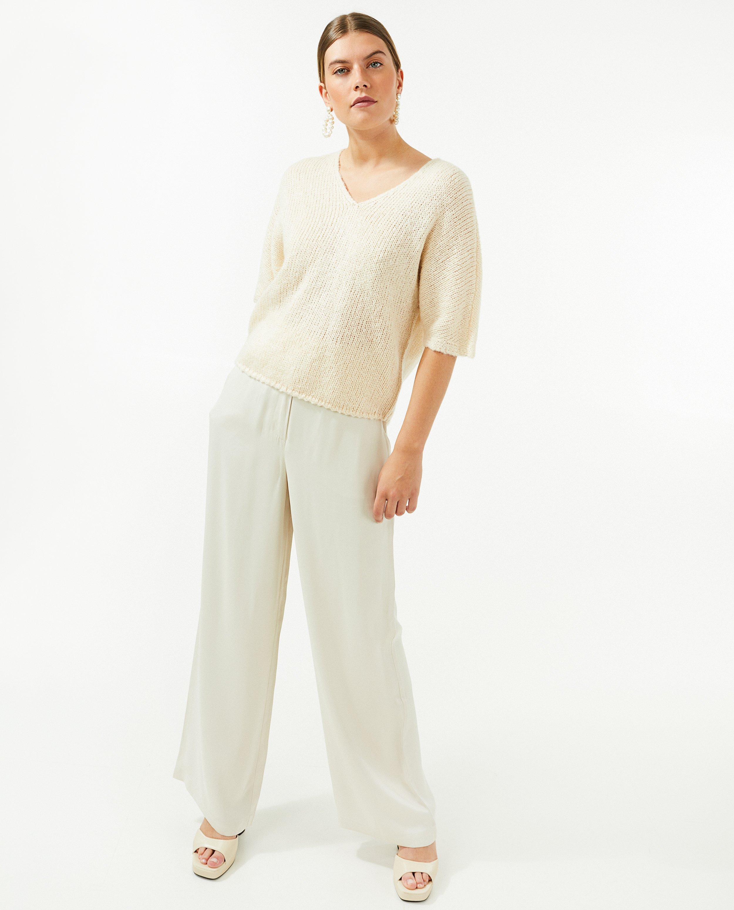 Pulls - Pull beige en laine