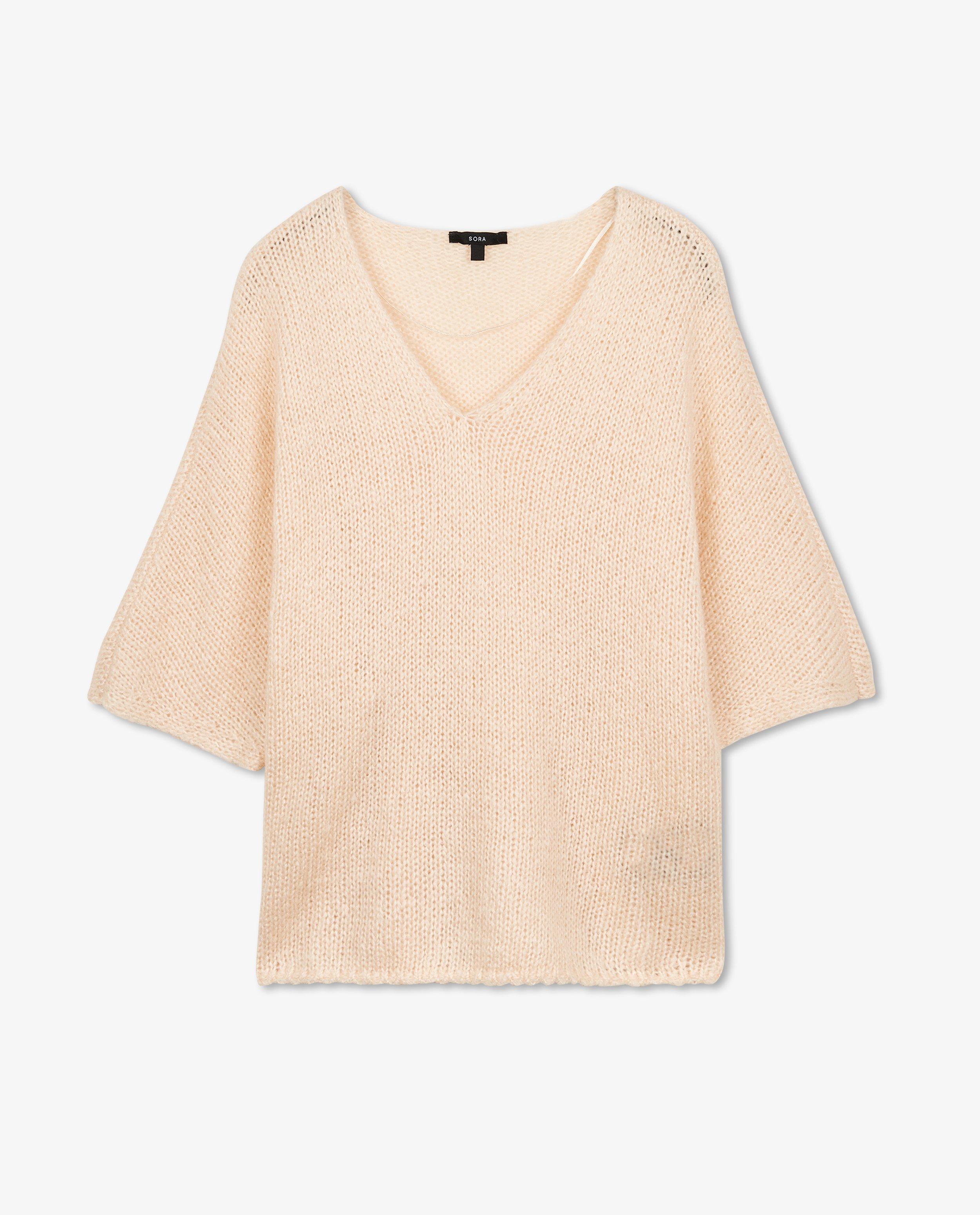 Pulls - Pull beige en laine