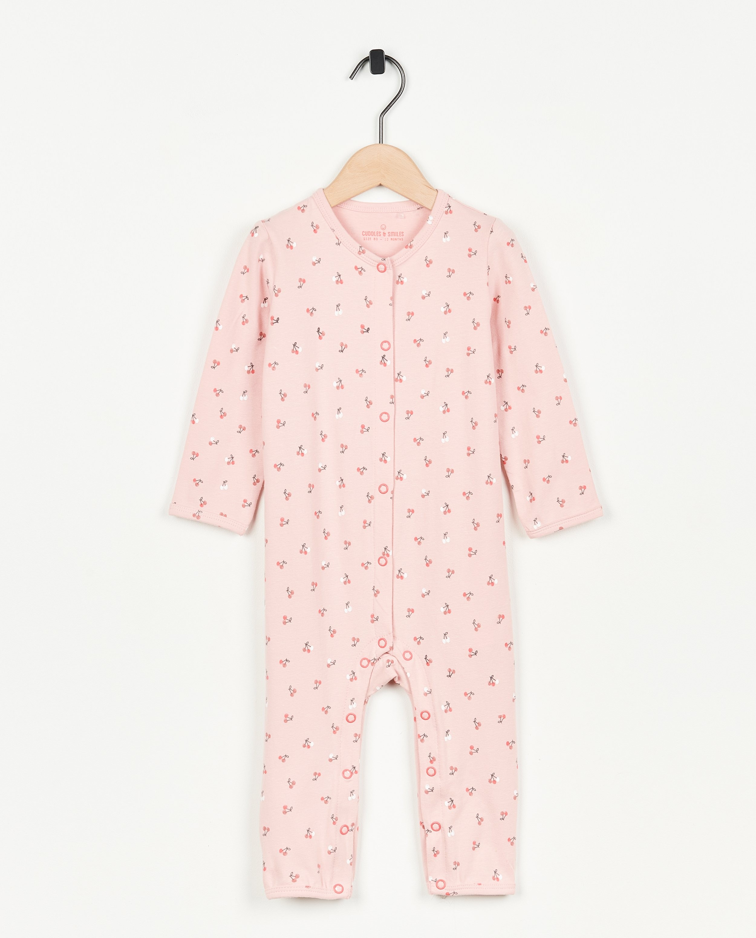 Pyjama rose à imprimé - null - Cuddles and Smiles