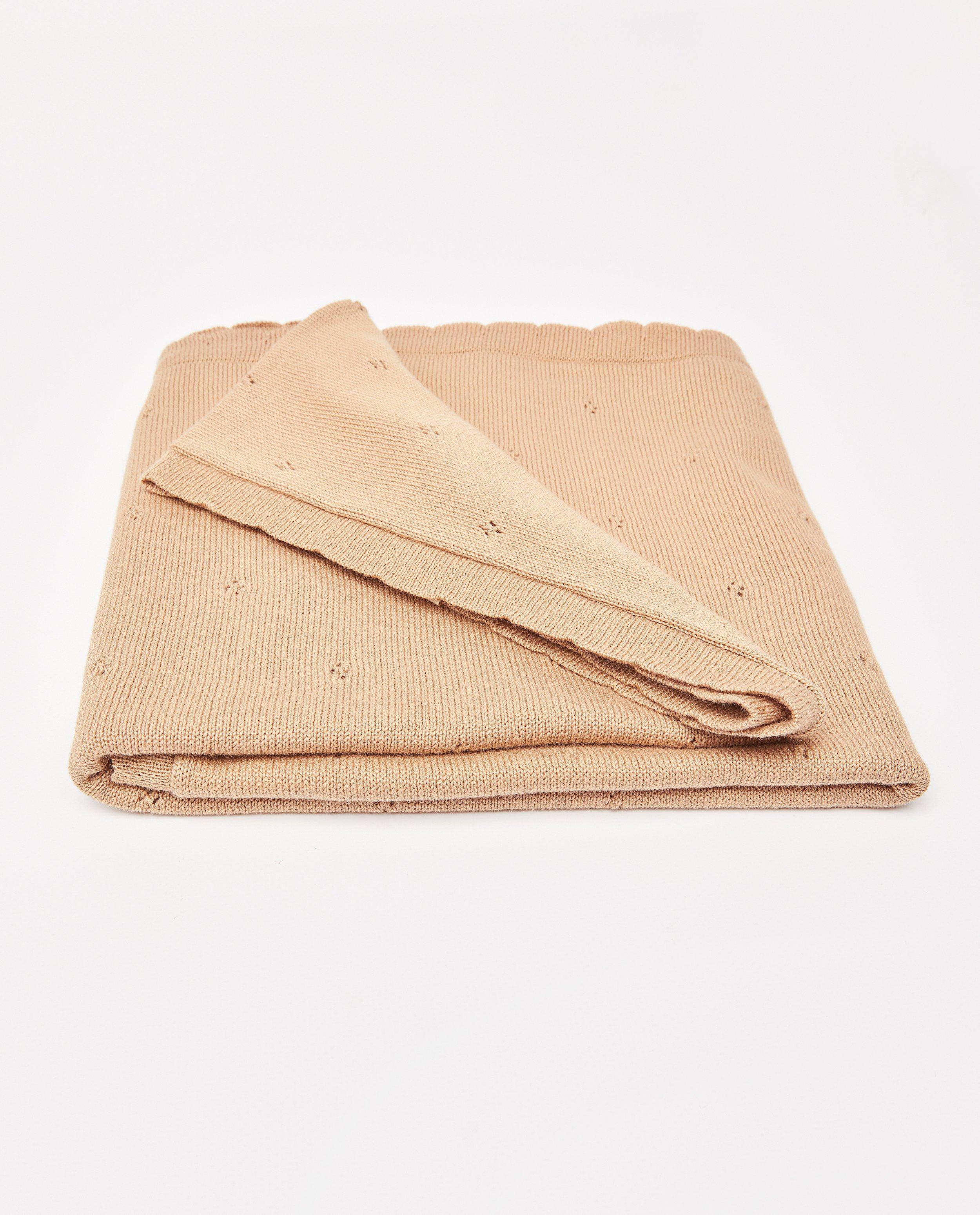 Accessoires pour bébés - Couverture brune en coton bio Jollein