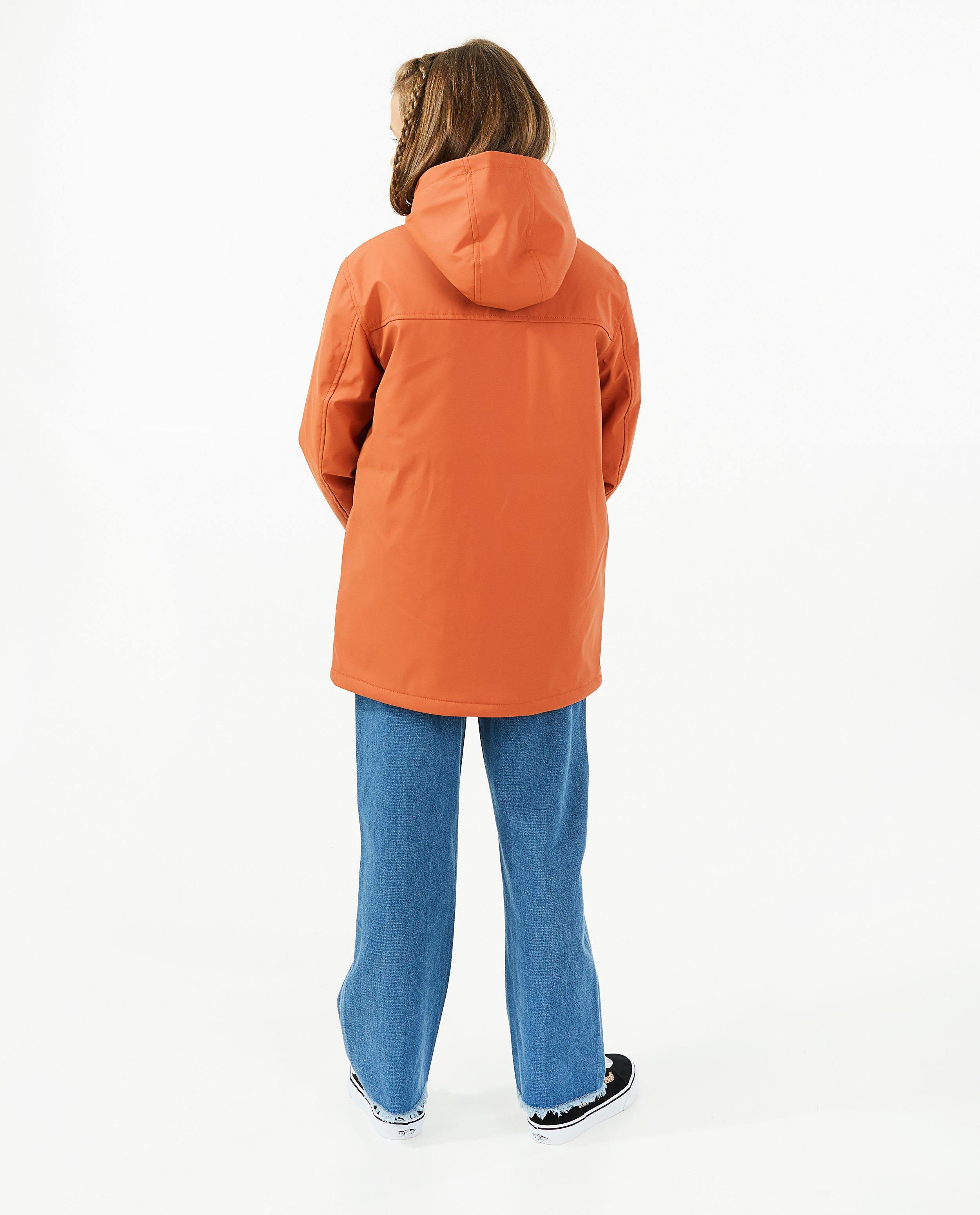 Poncho's en teddy's - Rubberen regenjas in oranje