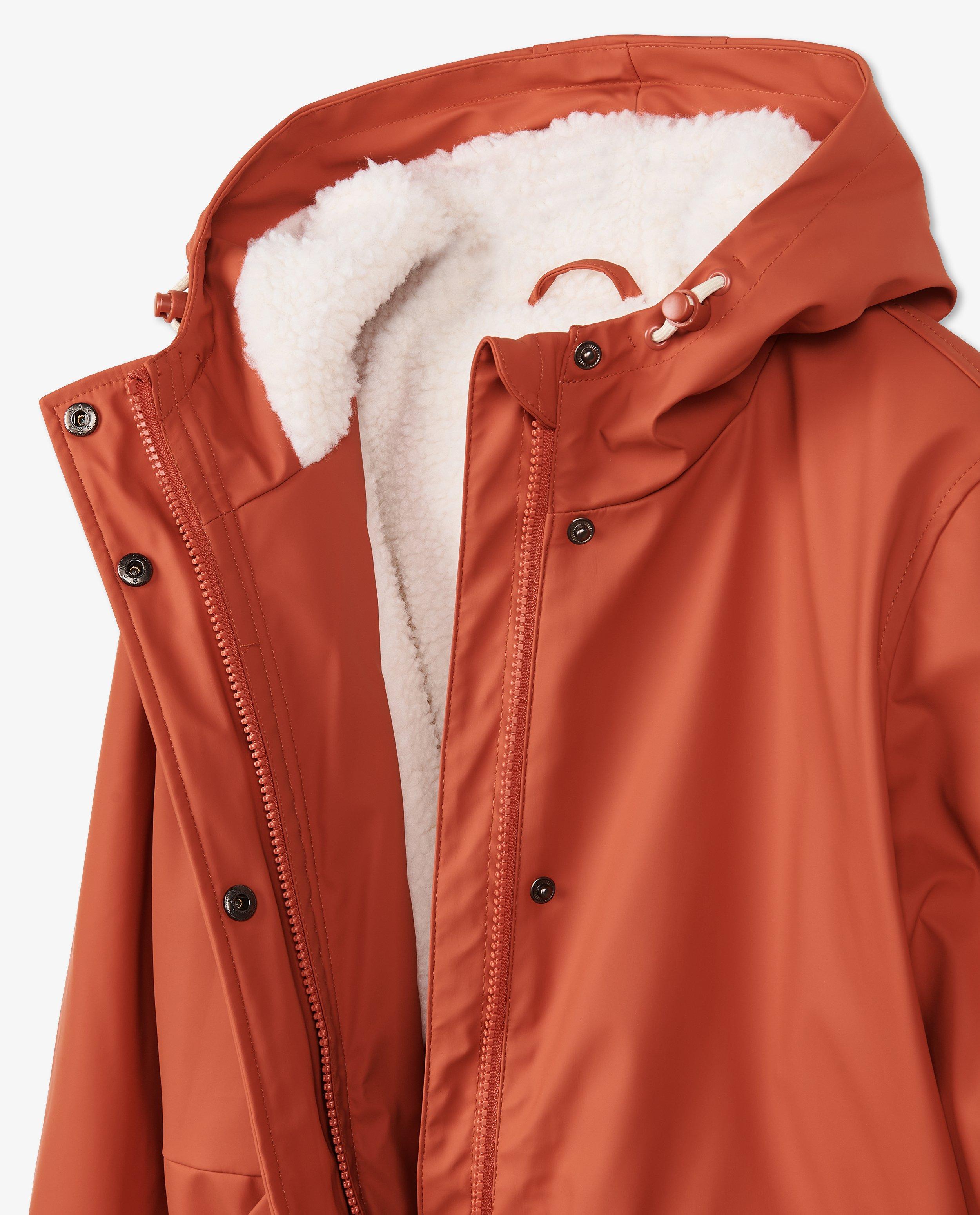 Poncho's en teddy's - Rubberen regenjas in oranje