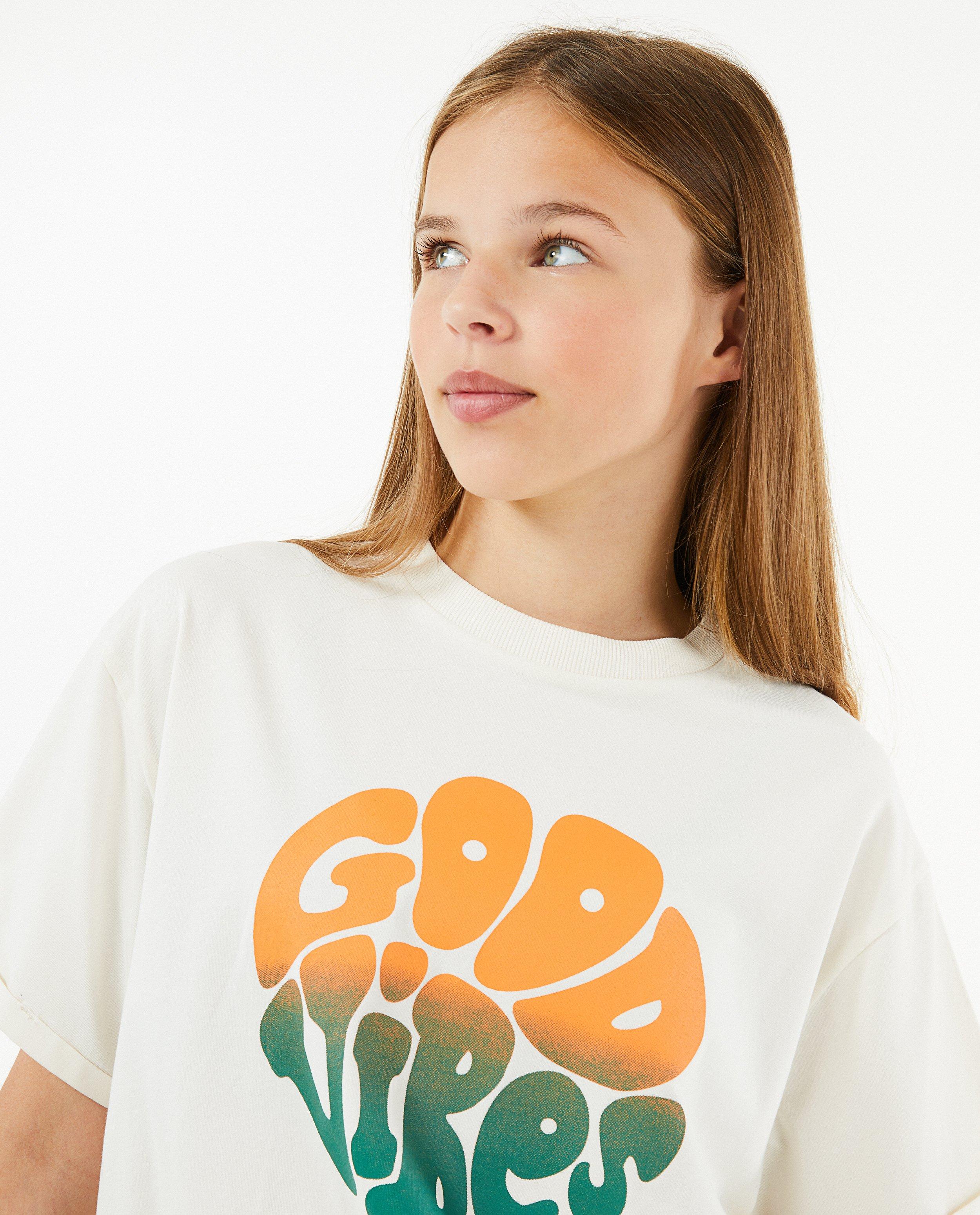 T-shirts - T-shirt blanc à inscription